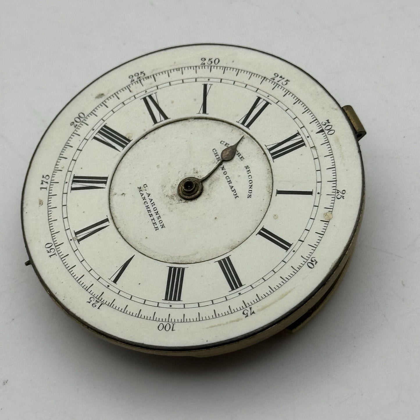 51.7mm Centre Seconds Chronograph Fusee Pocket Watch Movement FOR PARTS