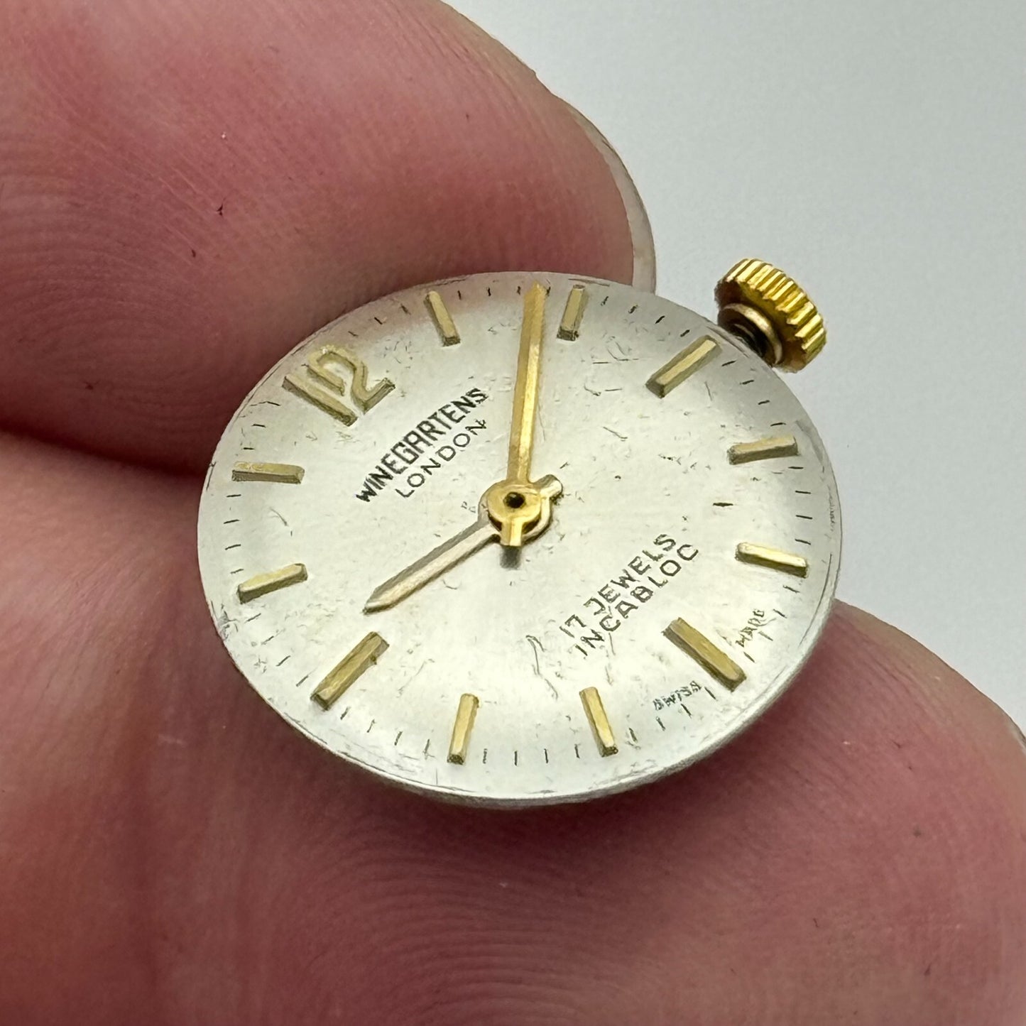15.5mm Running Winegartens FHF 57-21 Manual Wind Swiss Made Watch Movement PARTS