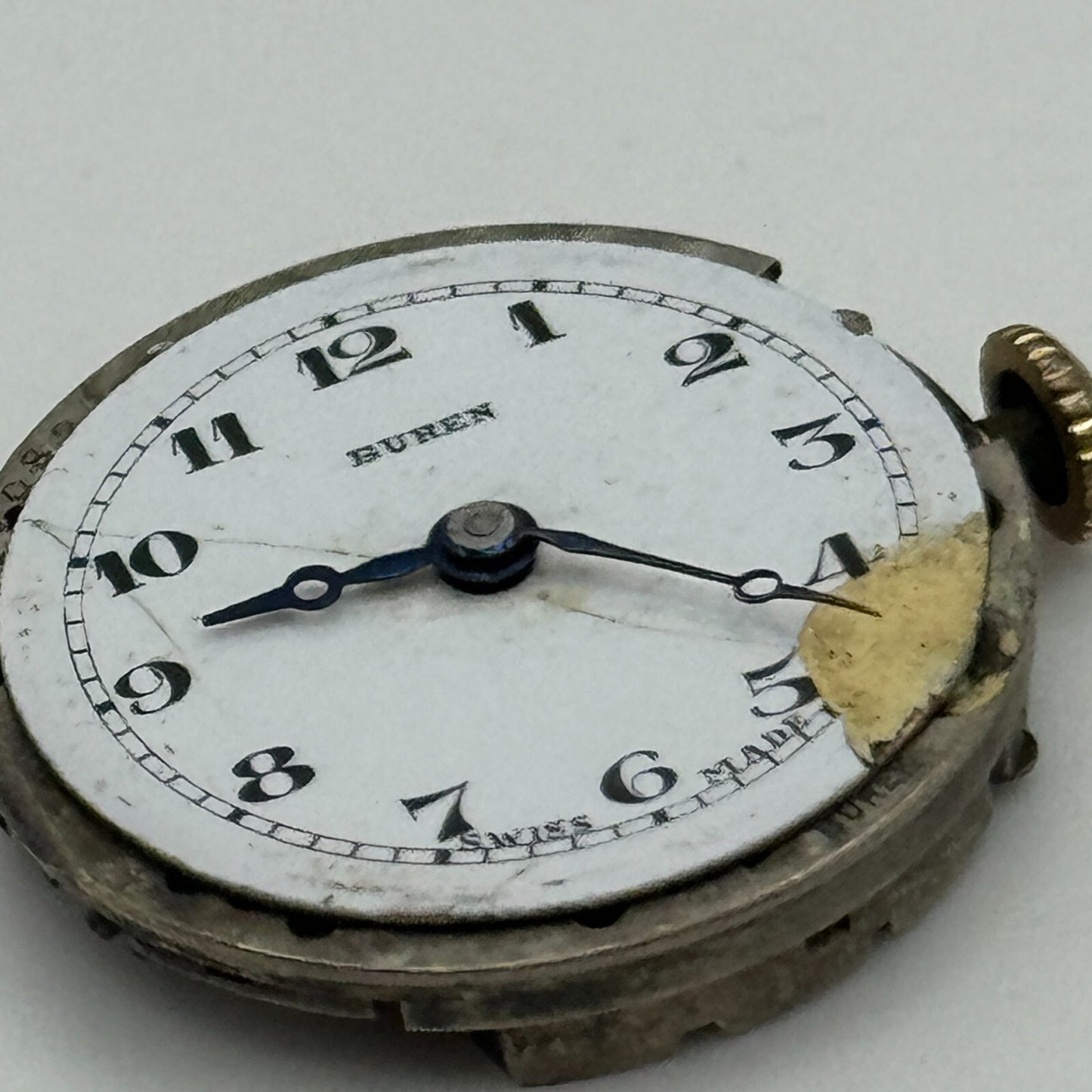22mm Buren Grand Prix 0828 Trench Watch Movement Manual Wind Swiss PARTS SPARES