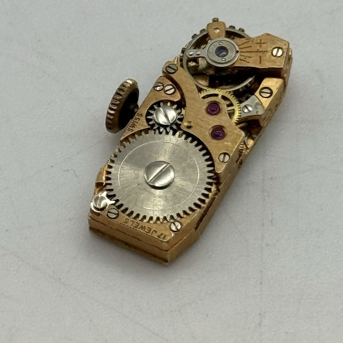 8.9mm Small Varbar Tank Watch Movement Dial Hands Restoration Repair Bal Ok