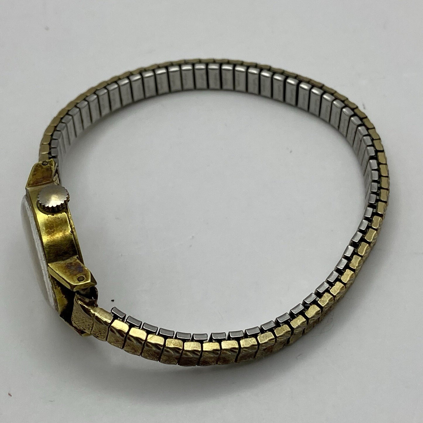 18mm Vintage Ladies Tissot Stylist Swiss Gold Tone Expandable Watch TO RESTORE