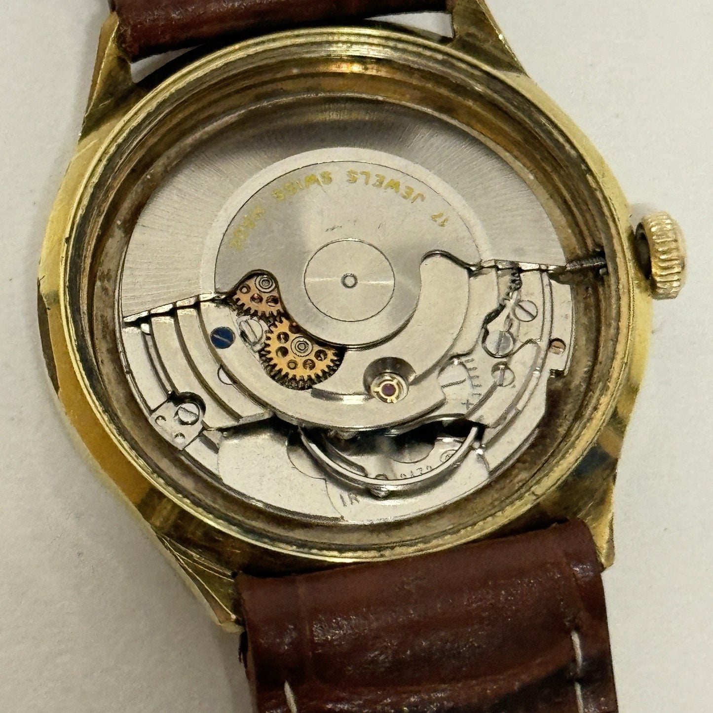 34mm Mens Walkermatic Astron ETA 2472 Automatic Vintage Watch Running To Service