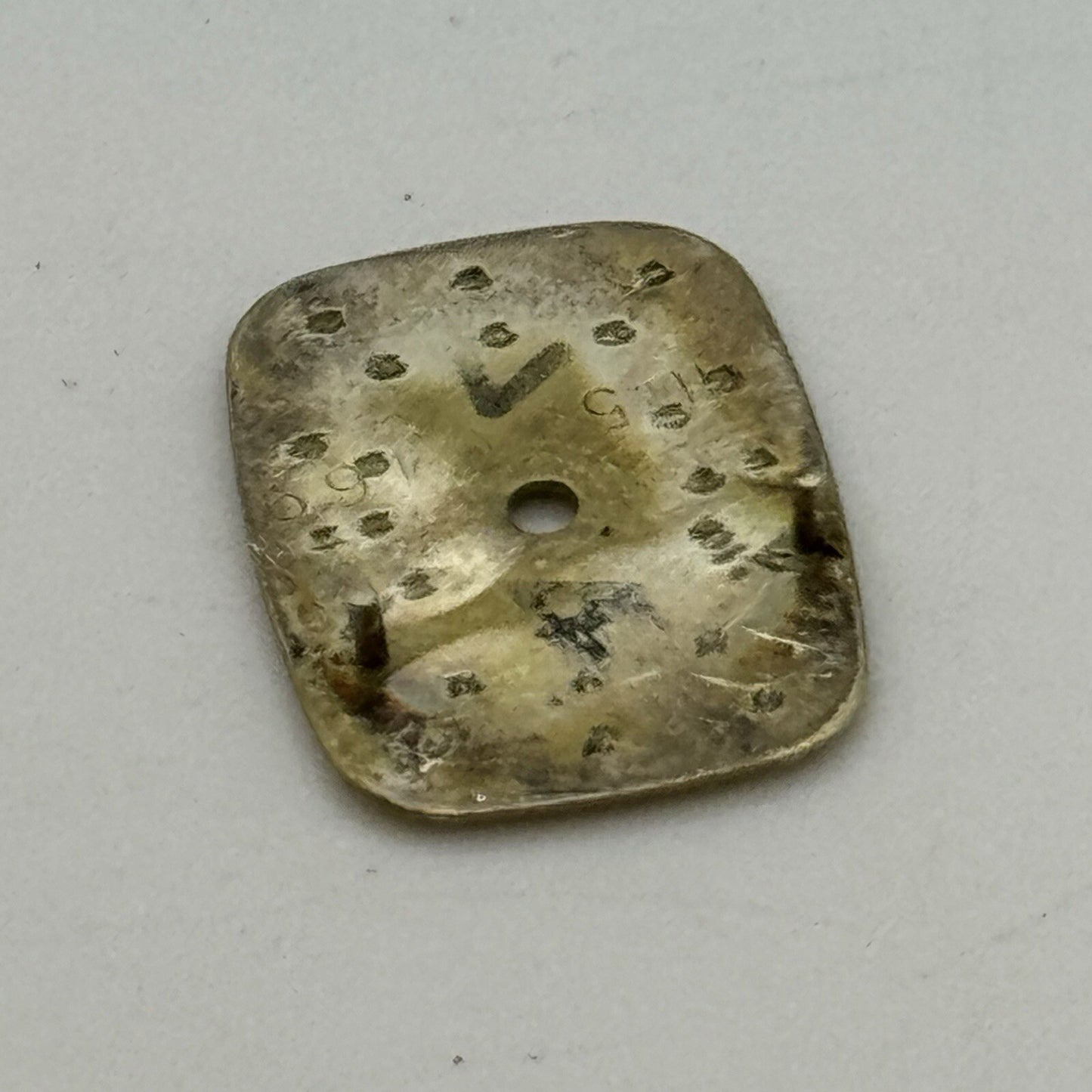 12.5mm Rectangular Omega De Ville Ladies Wristwatch Dial Spares Parts Tank Style