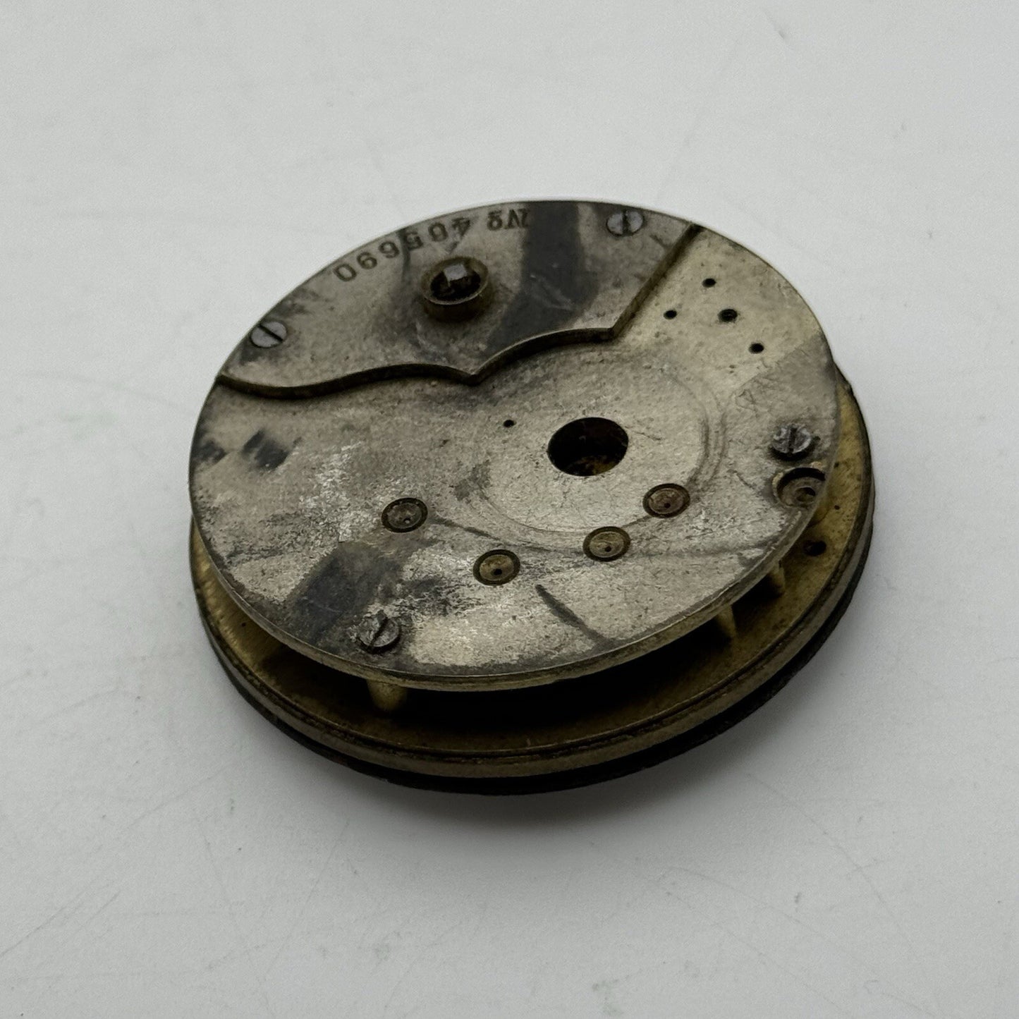 45.9mm Manual Wind No Pocket Watch Movement Roman Numerals Dial FOR PARTS