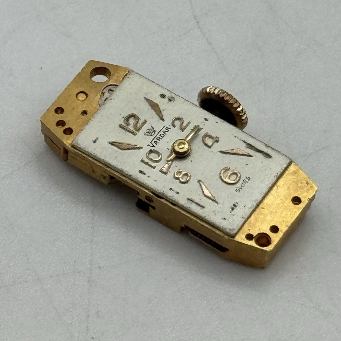 8.9mm Small Varbar Tank Watch Movement Dial Hands Restoration Repair Bal Ok