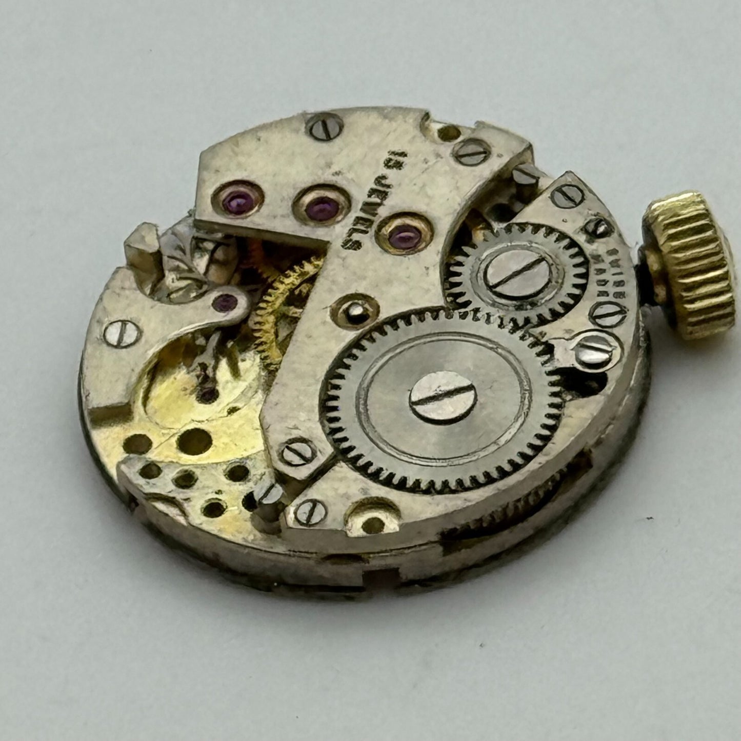 19.6mm AS 970 A Schild Manual Wind 15 Jewels Vintage Swiss Watch Movement PARTS