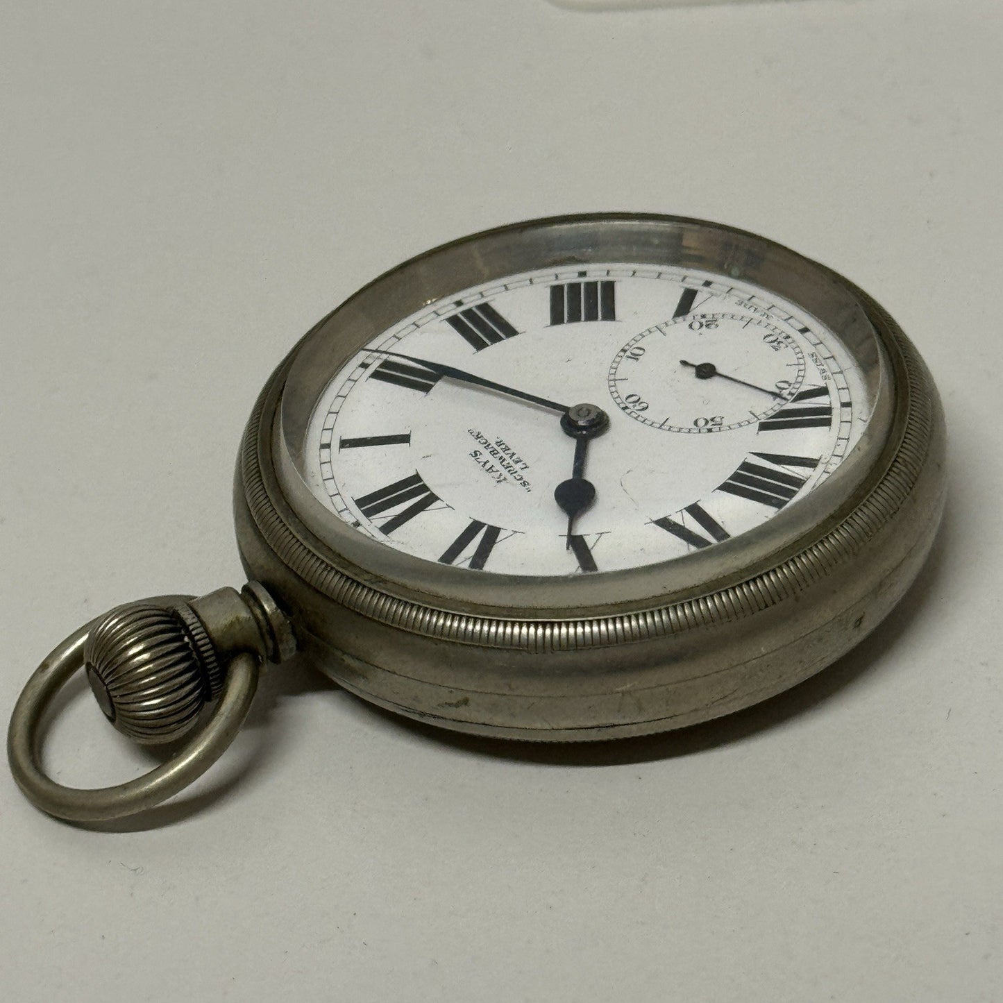 54mm Antique Kay’s Screwback Lever Open Face Quality Pocket Watch TO RESTORE