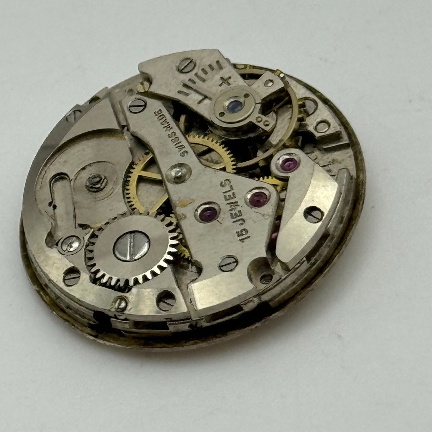 23.5mm Avia AS 1123 1124 Manual Wind 15 Jewels Swiss Watch Movement PARTS SPARES