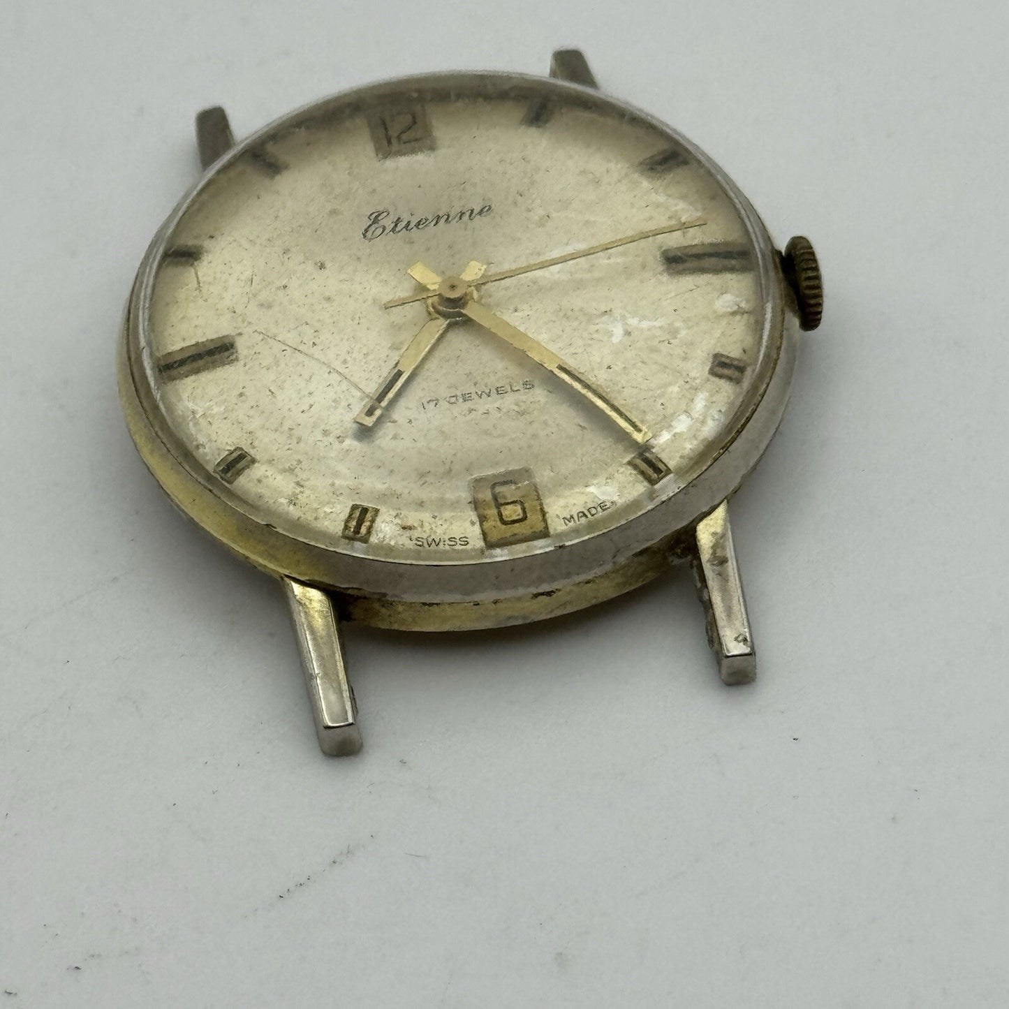 34mm Men’s Manual Wind Etienne RE Cal 1513 Date Dial Watch - RESTORATION
