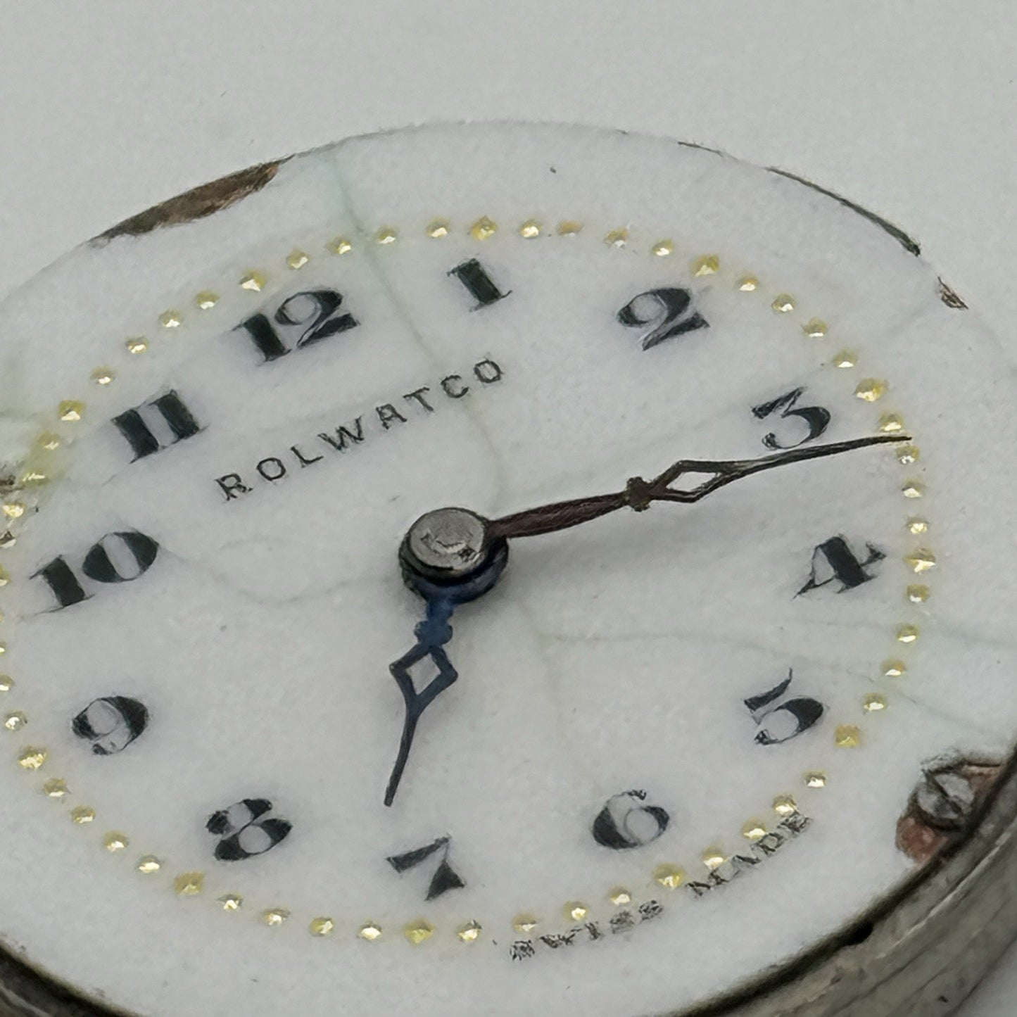 23.5mm ROLEX Rolwatco Unicorn 15 Jewels Vintage Watch Movement PARTS SPARES