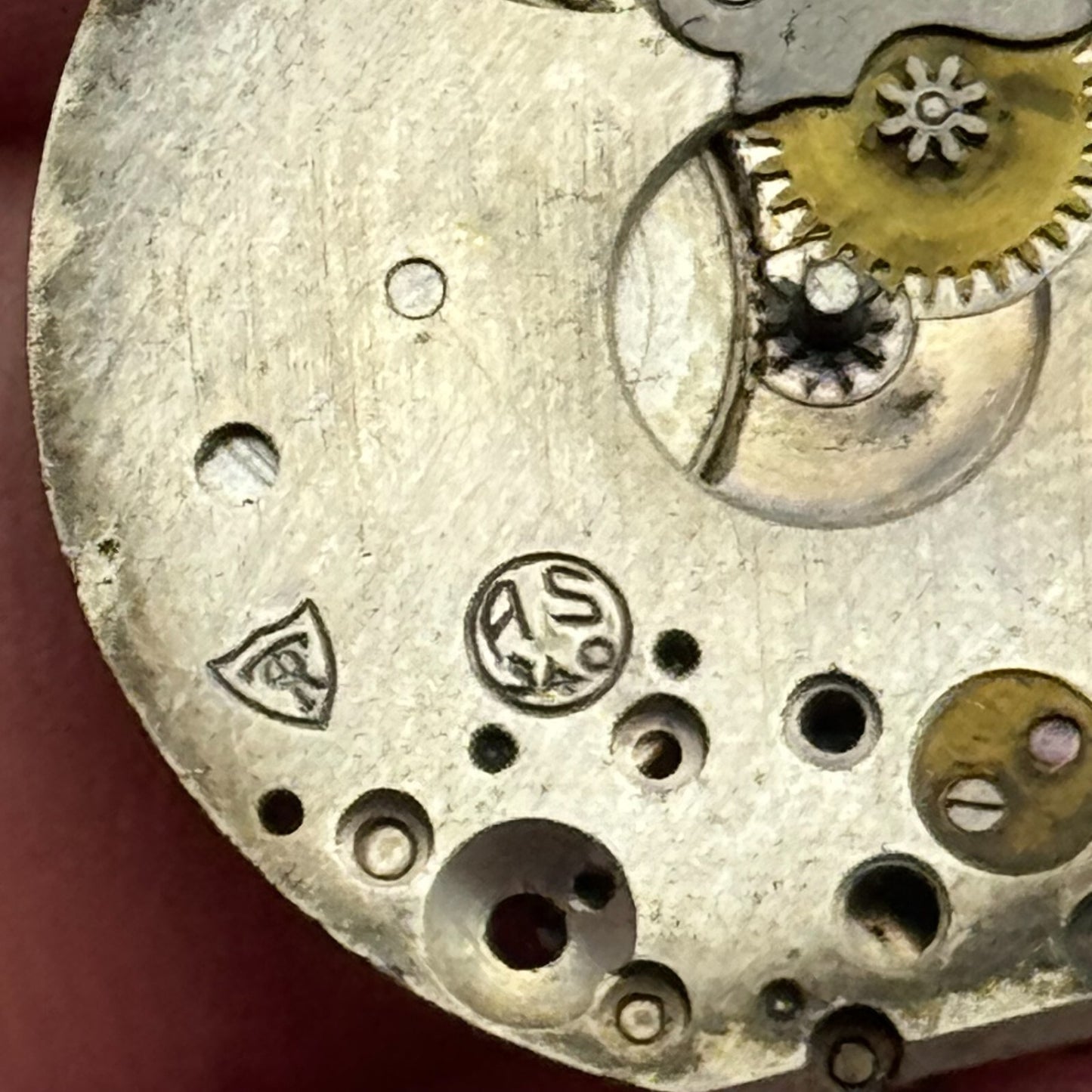 23.7mm Running Rotary AS 340 Manual Wind Watch Movement Swiss Vintage PARTS