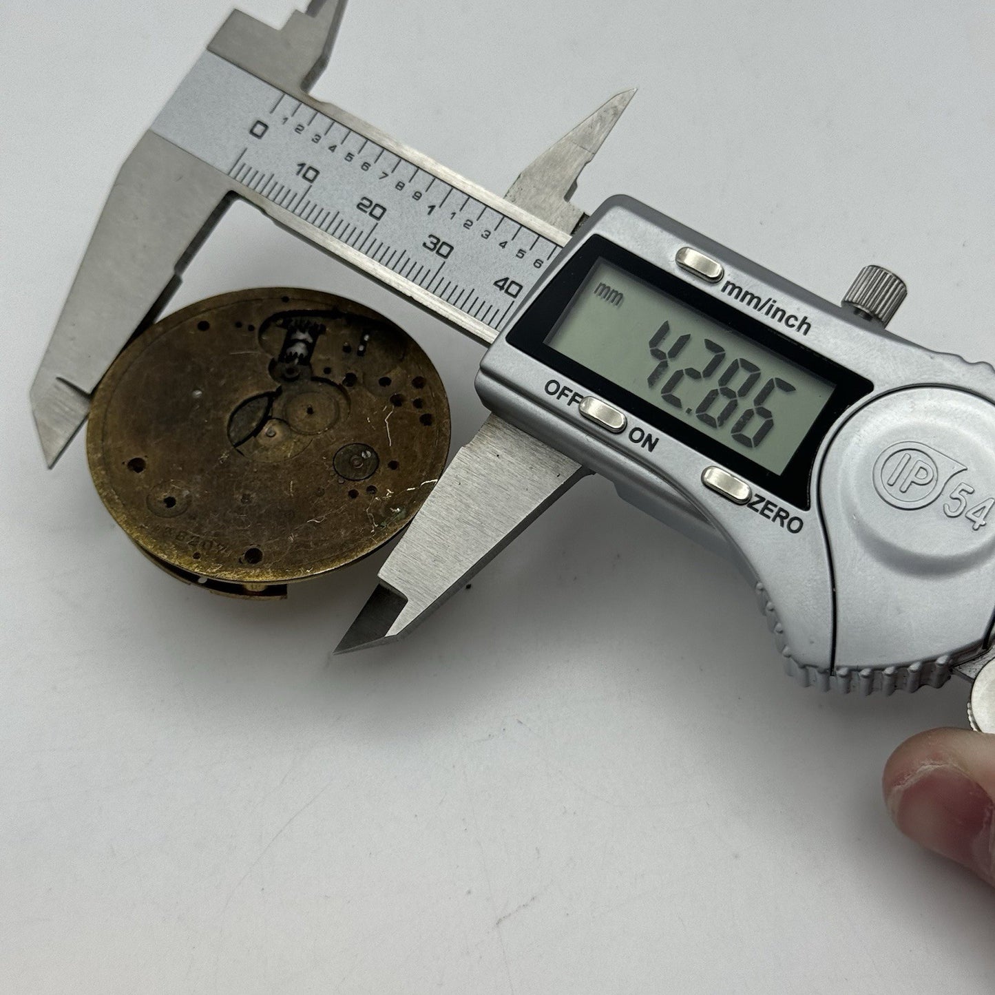 42.8mm Interesting Vintage Buren Pocket Watch Movement PARTS REPAIR SPARES