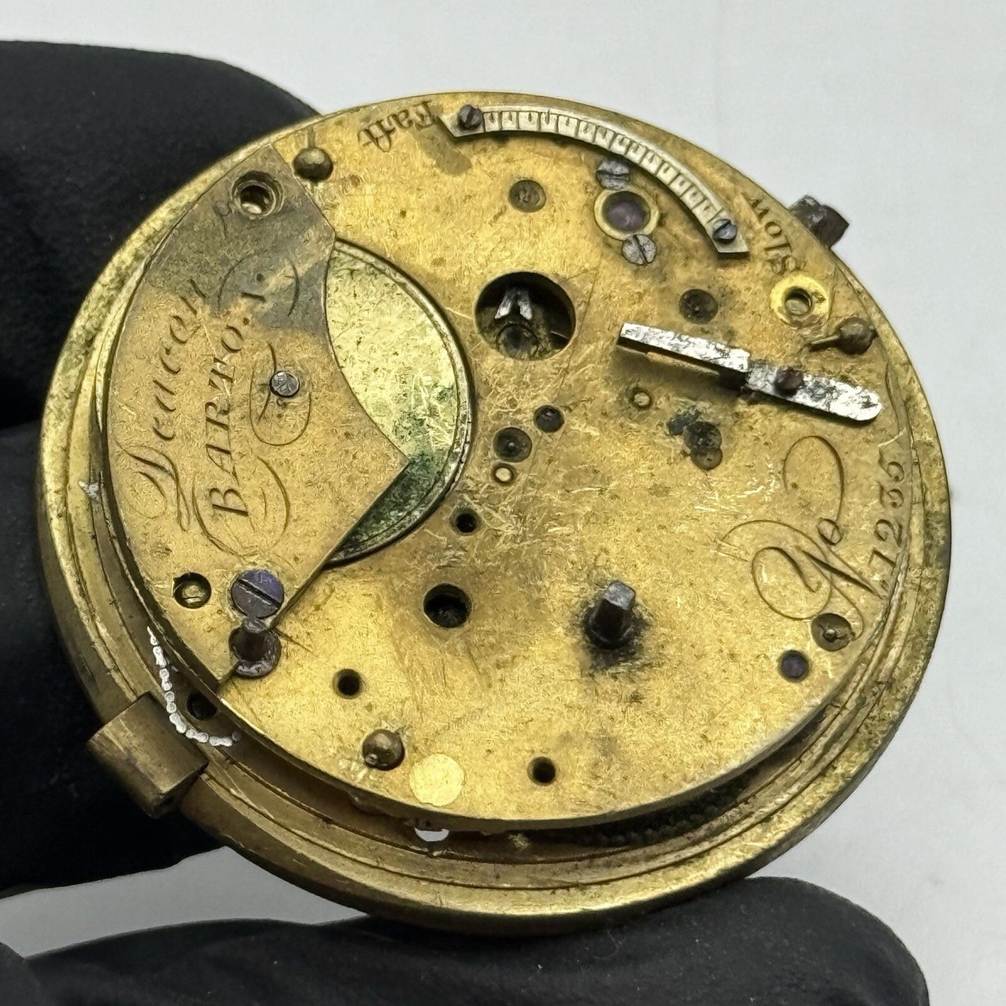 41.2mm Barton & Deacon Chain Present Fusee Pocket Watch Movement FOR PARTS