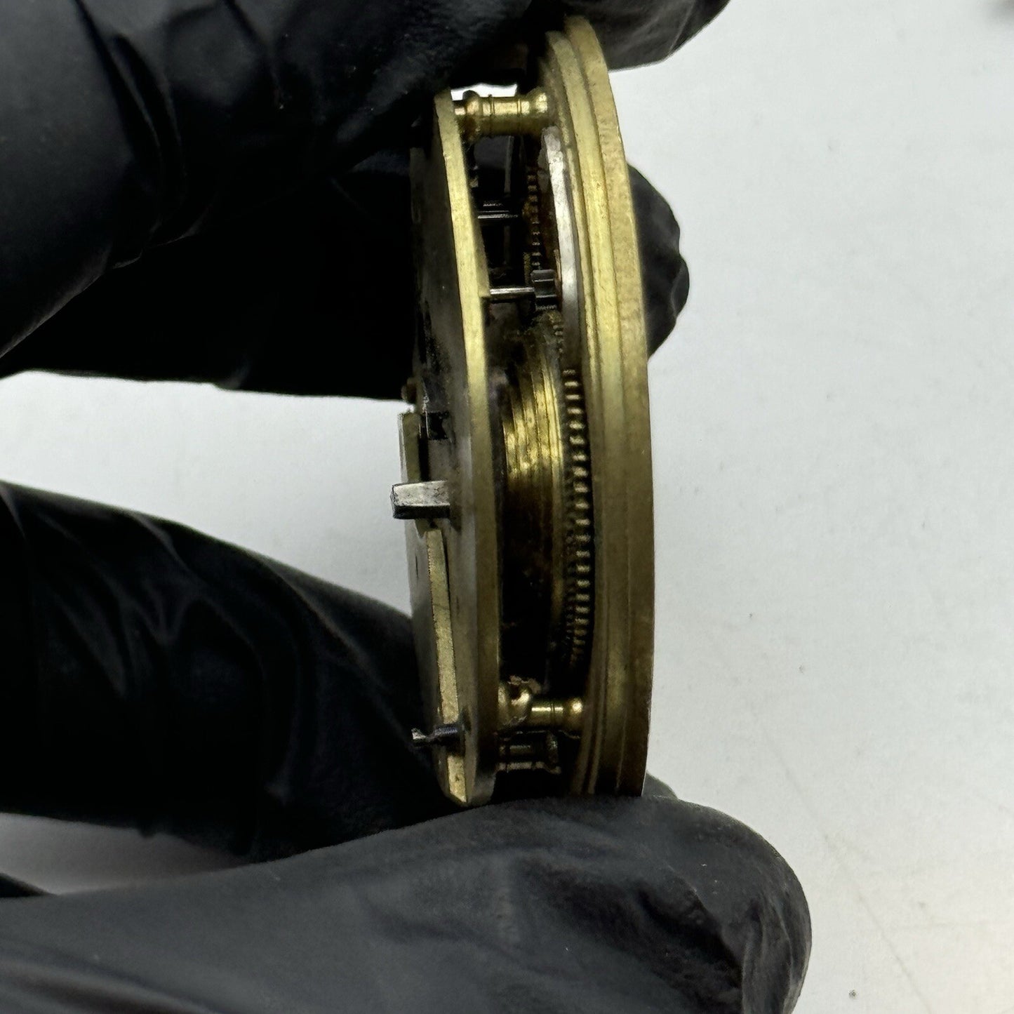 46.7mm Manual Wind Unidentified Fusee No Chain Pocket Watch Movement FOR PARTS