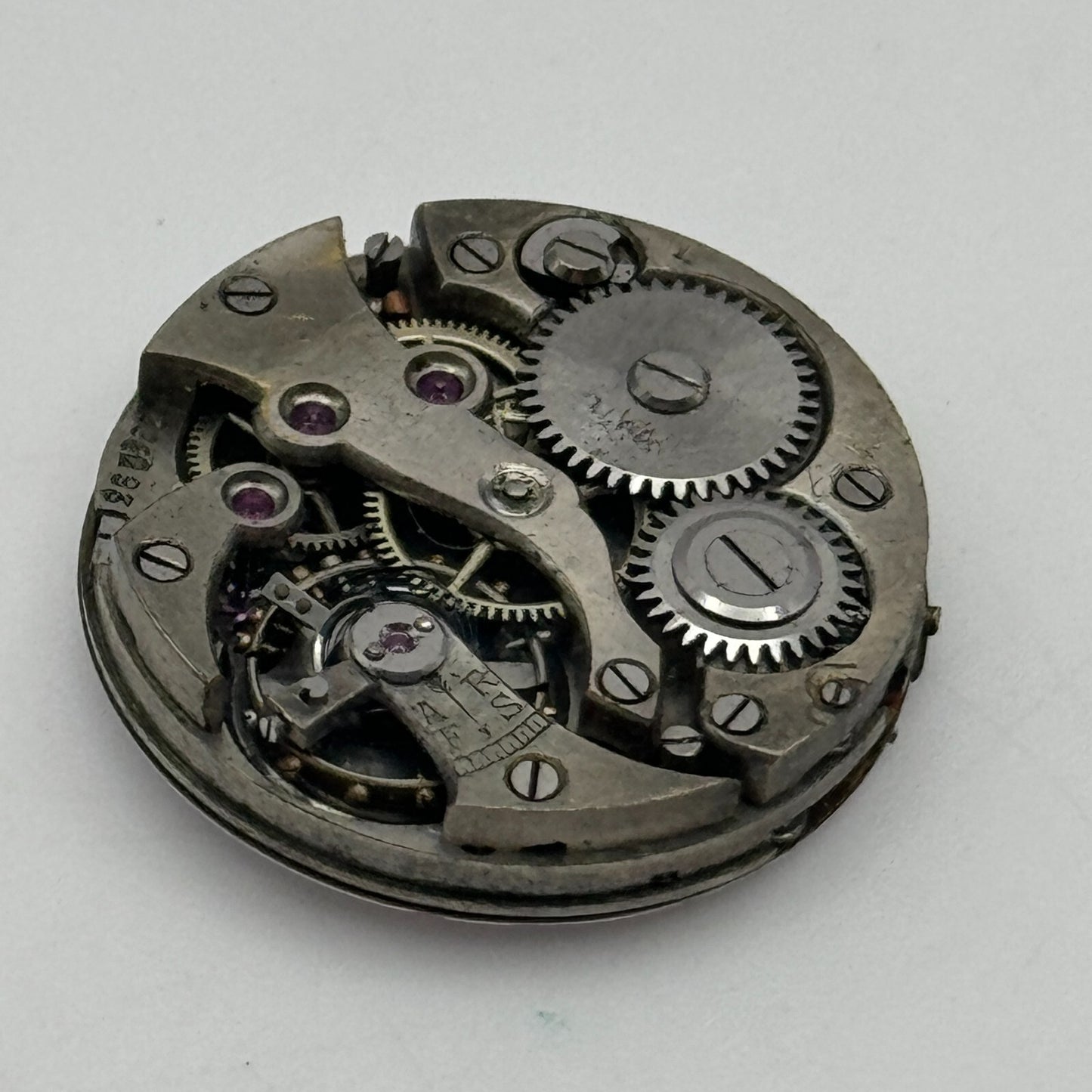 22.7mm Unidentified Swiss Trench Watch Movement Vintage Manual Wind PARTS SPARES