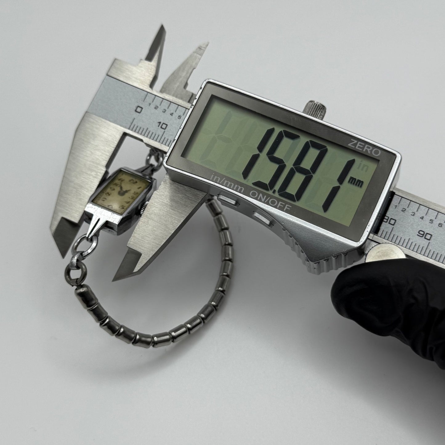 14mm Vintage Ladies Art Deco Beaded Bracelet Manual Wind Watch PARTS / REPAIR