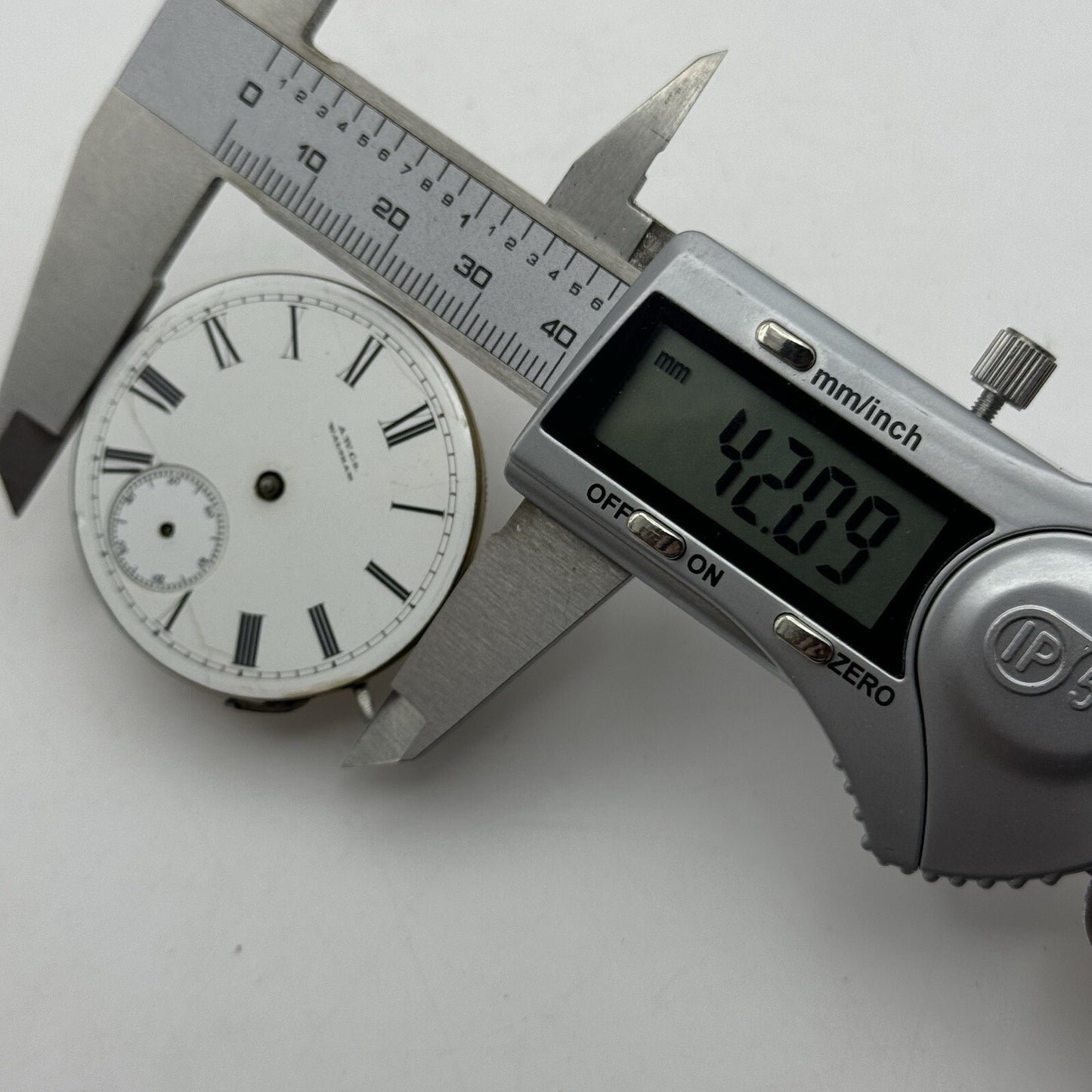 42mm Manual Wind Waltham Hillside No Balance Pocket Watch Movement FOR PARTS