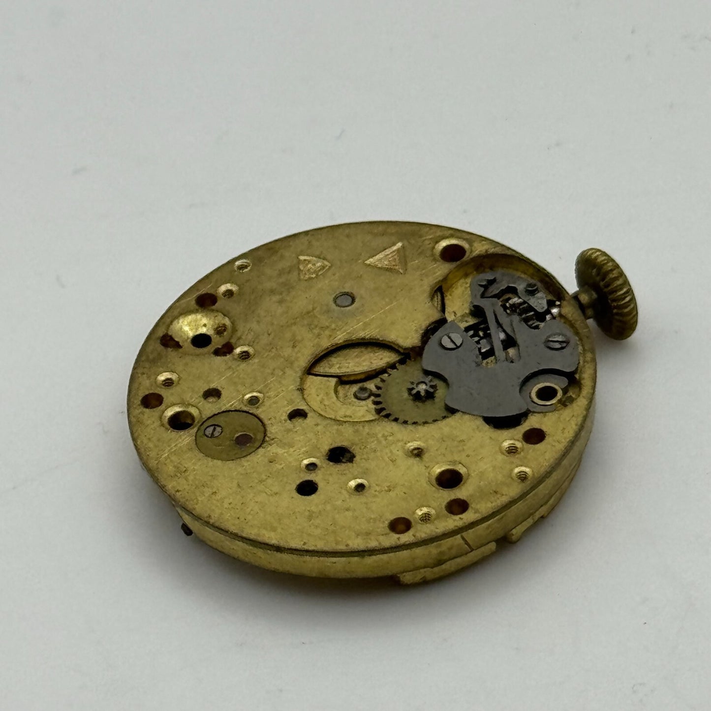 27mm Unidentified Balance Ok Trench Mens Watch Movement Manual Wind Swiss PARTS