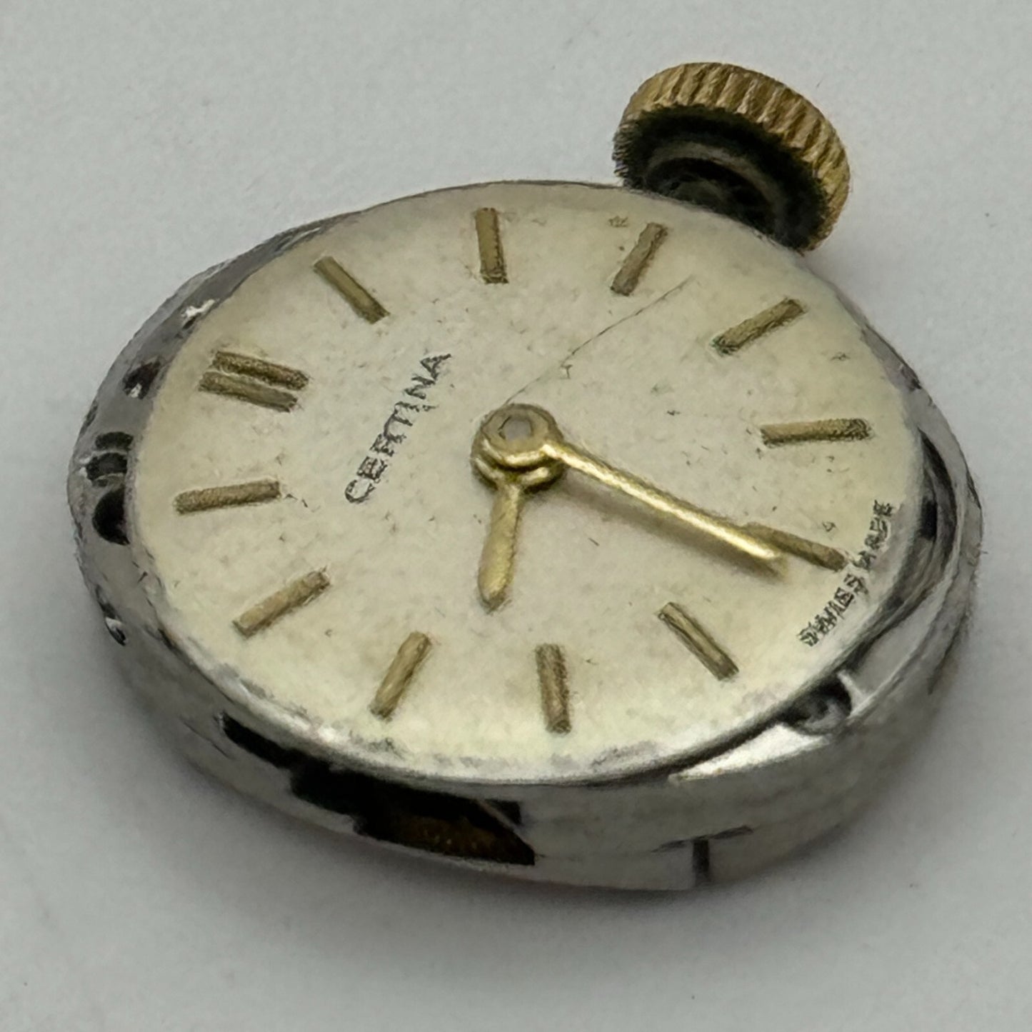 12.9mm Ladies Running Certina 13-20 Swiss Manual Wind Watch Movement PARTS SPARE