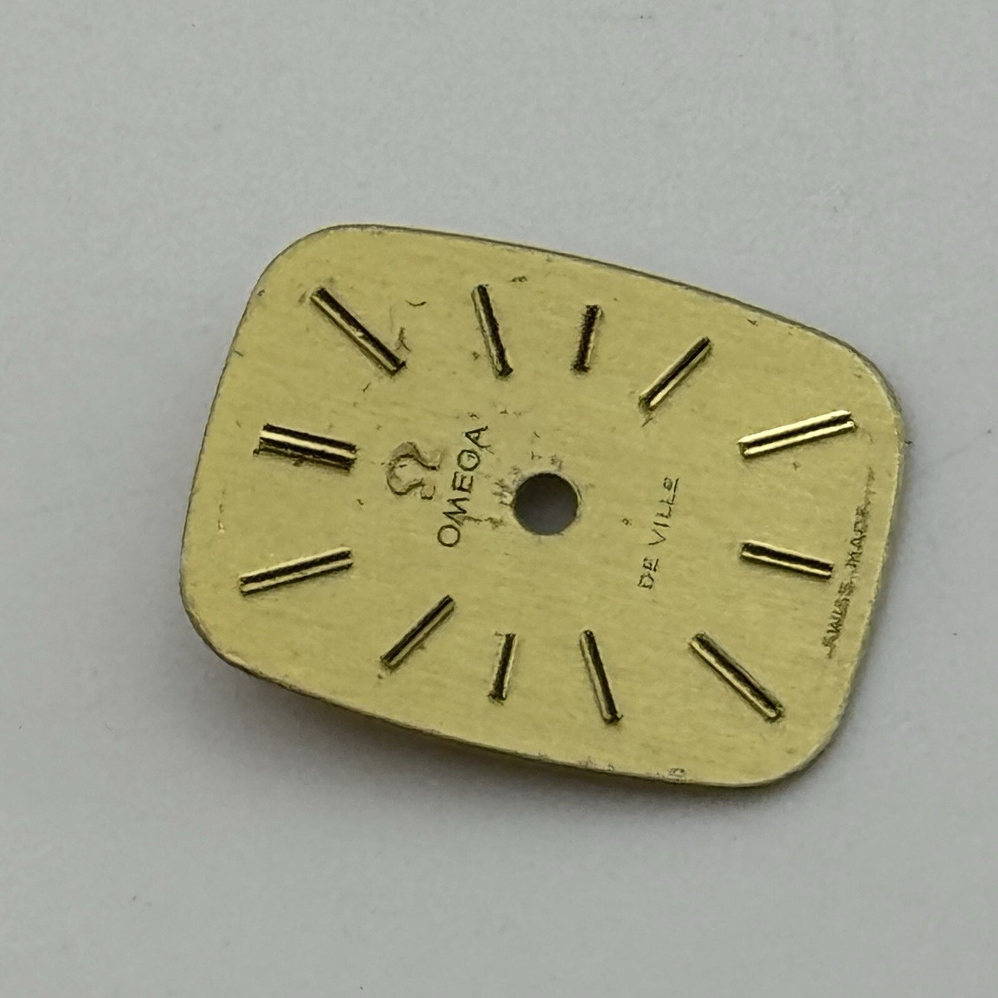 12.5mm Rectangular Omega De Ville Ladies Wristwatch Dial Spares Parts Tank Style