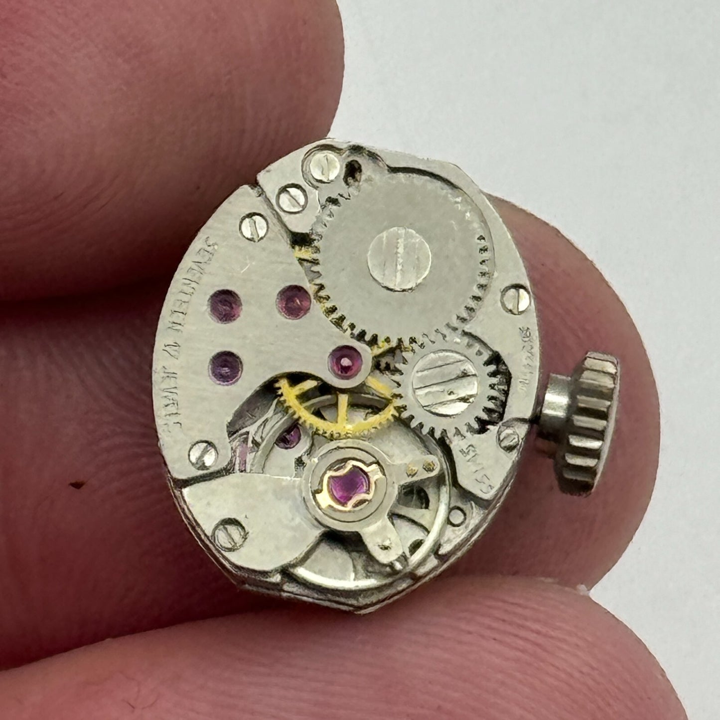 12.9mm Ladies Carronade AS 1977-2 A Schild Manual Wind Swiss Watch Movement PART