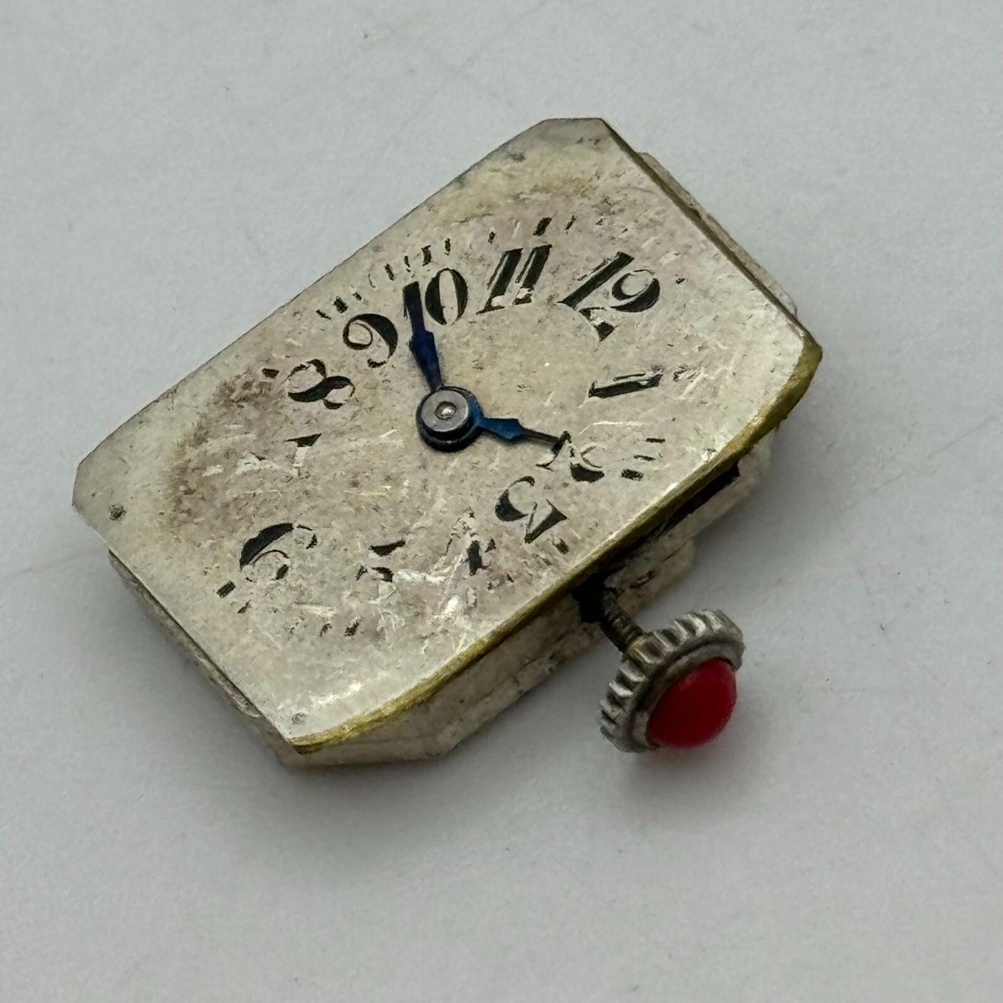 13mm Running Muro Watch Co Art Deco Manual Wind Red Crown Watch Movement PARTS