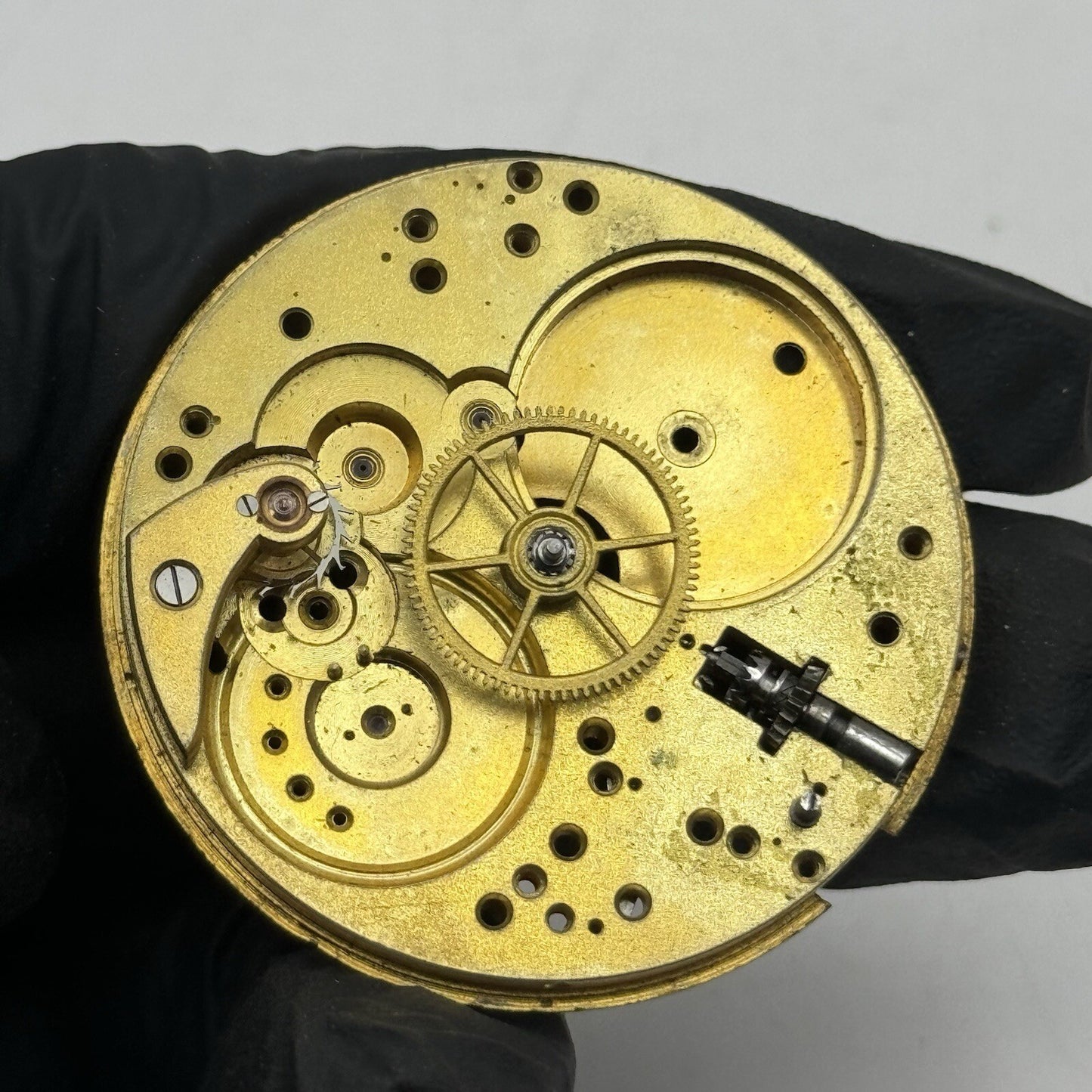 43.1mm Rotherham & Sons Quality Partial Pocket Watch Movement FOR PARTS Restore
