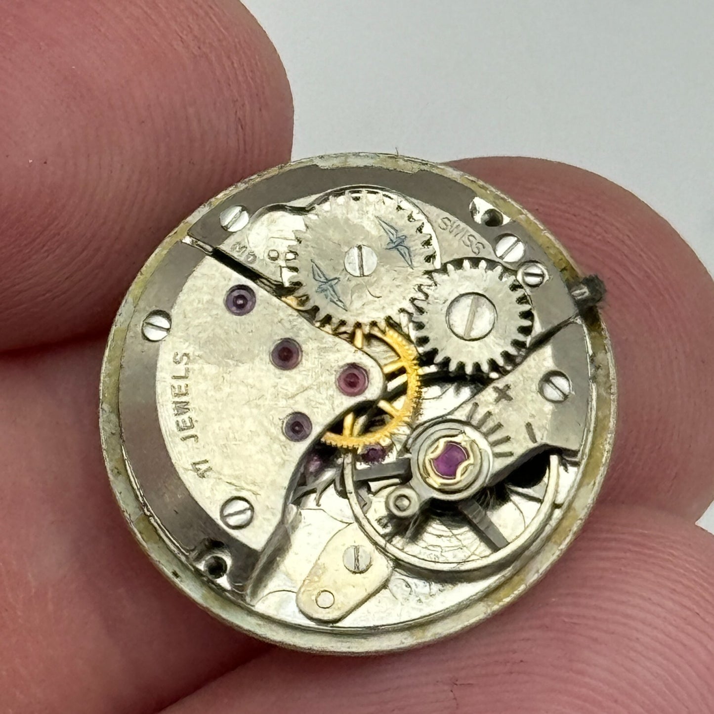 17.5mm Ladies Rotary ETA 2540 Manual Wind Watch Movement Swiss Vintage PARTS