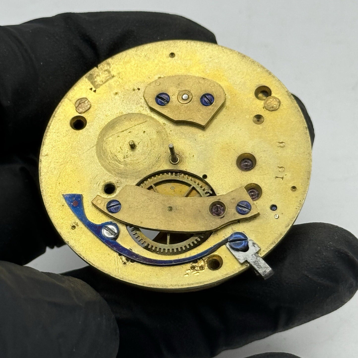 44.7mm Clayton Atherton Interesting Pocket Watch Movement FOR PARTS