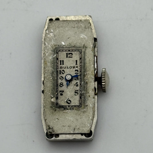 11.2mm Vintage Ladies Bulova 4AF Manual Wind Swiss Watch Movement PARTS REPAIR
