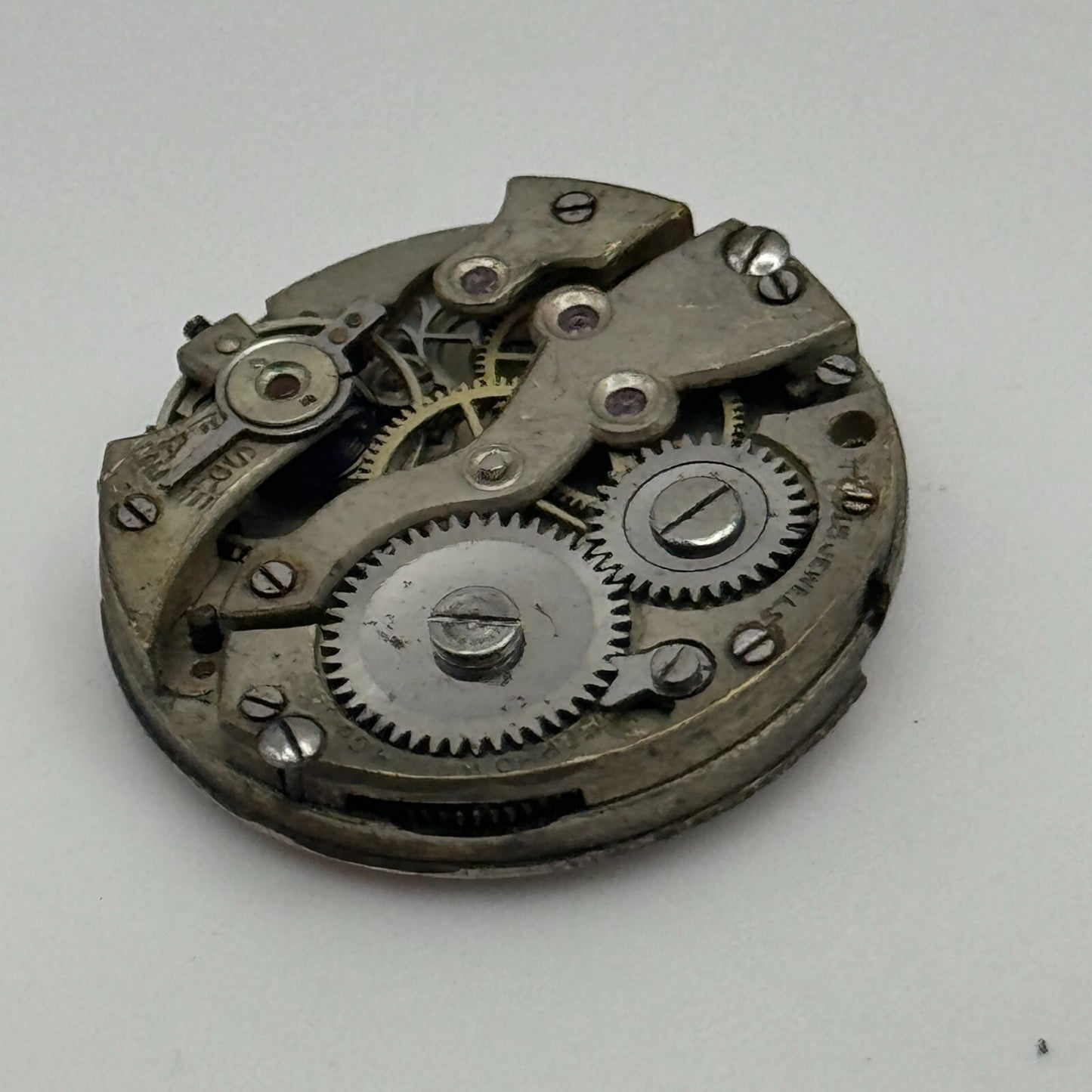 23.6mm Sapho Watch Co 15 Jewels Trench Watch Movement Manual Wind PARTS SPARES