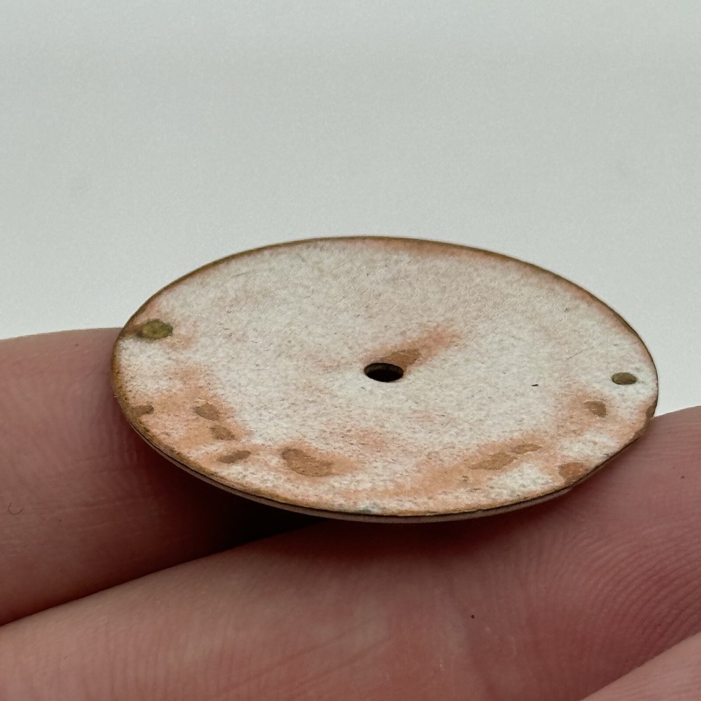 33mm Antique Beautiful Porcelain Patterned Pocket Watch Dial Spares Parts