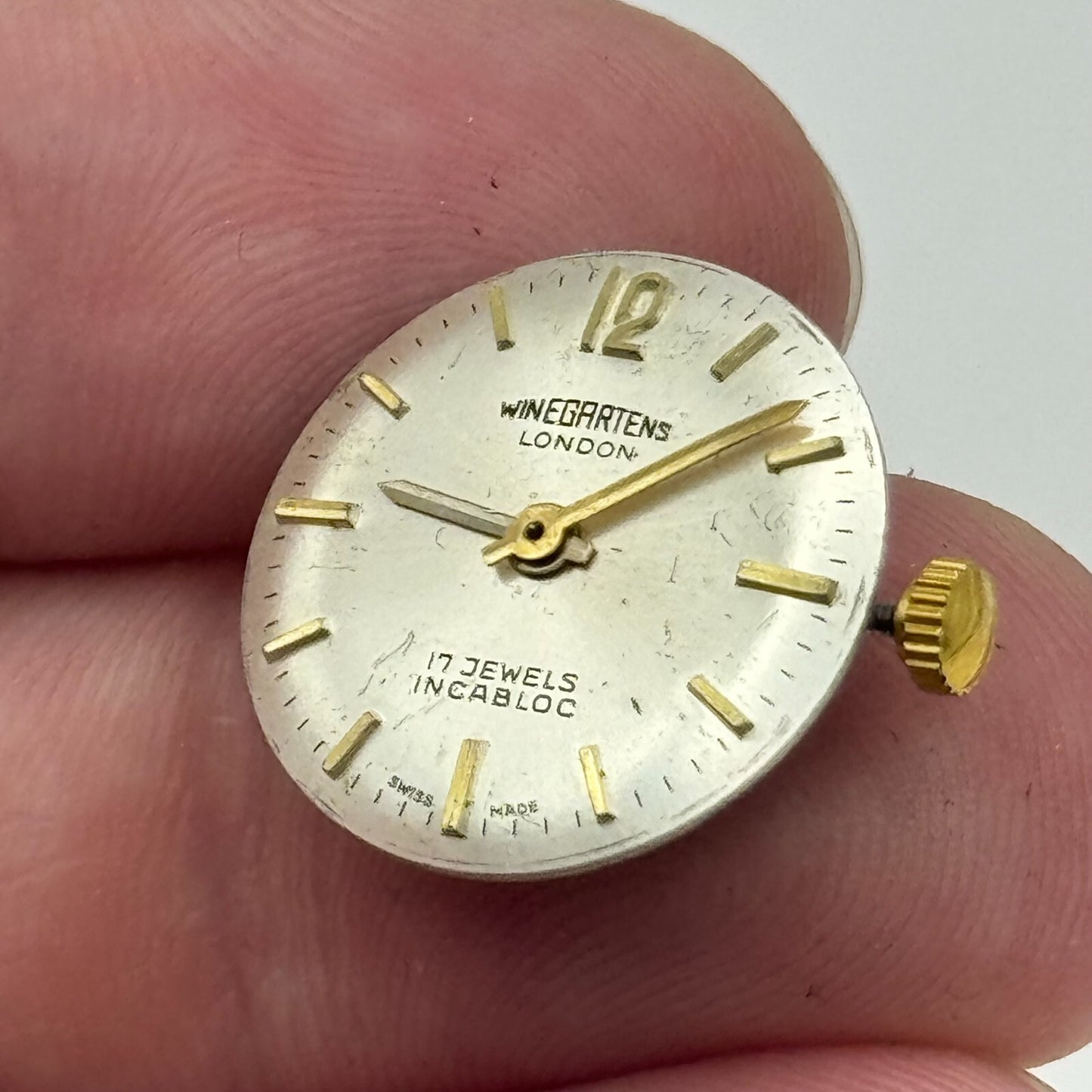 15.5mm Running Winegartens FHF 57-21 Manual Wind Swiss Made Watch Movement PARTS