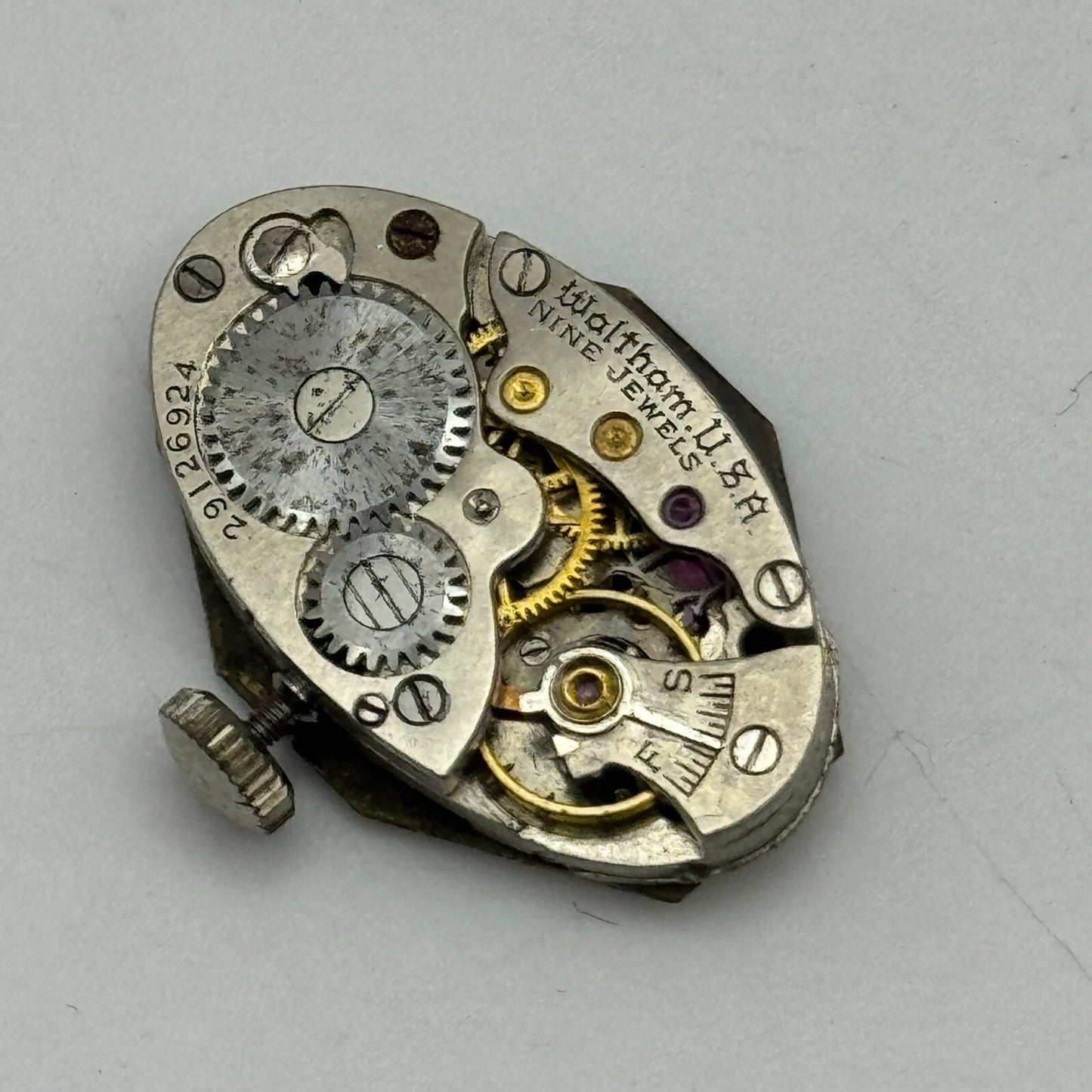 6.5L Waltham Grade No. 659 Model L-6.5 American Watch Movement PARTS SPARE