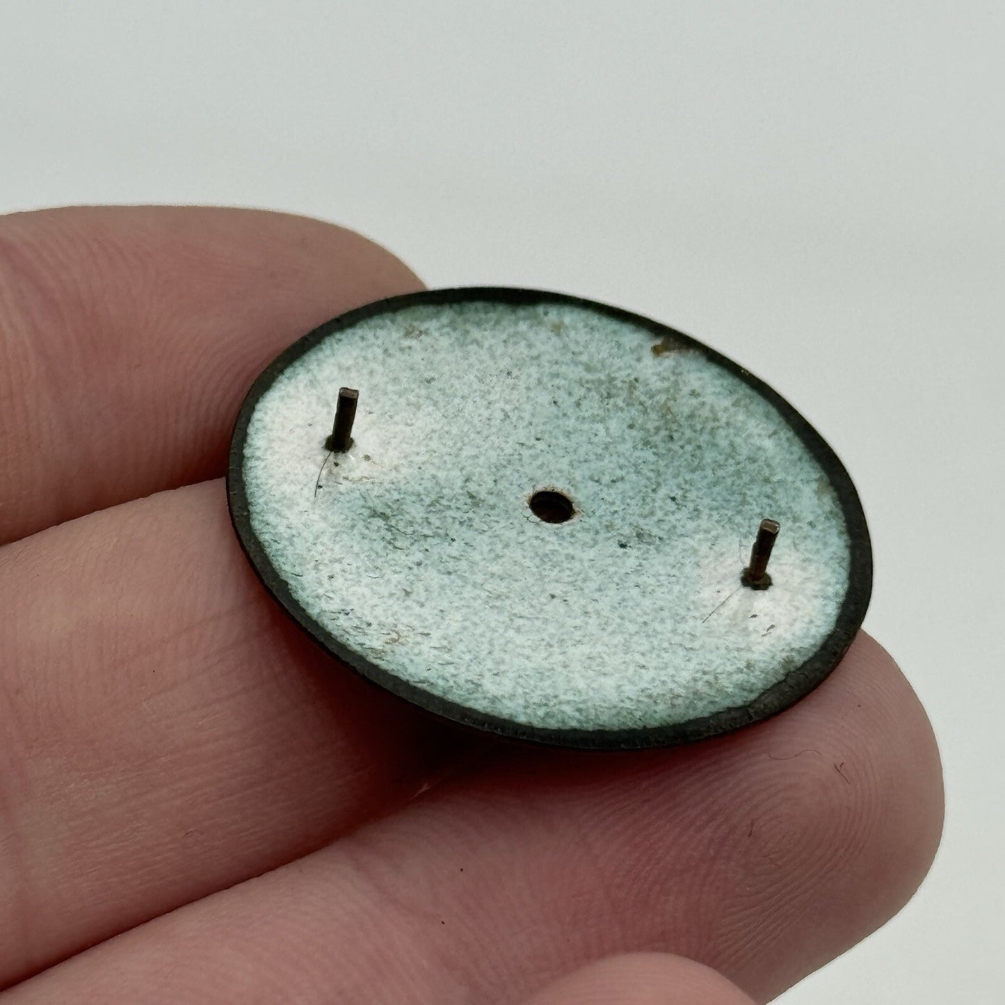 30.9mm Antique Beautiful Porcelain Patterned Pocket Watch Dial Spares Parts