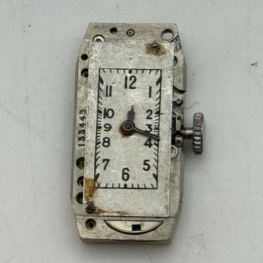 12.3mm Cyma Tavannes Cal 344.2 High Quality Tank Watch Movement Parts Repair