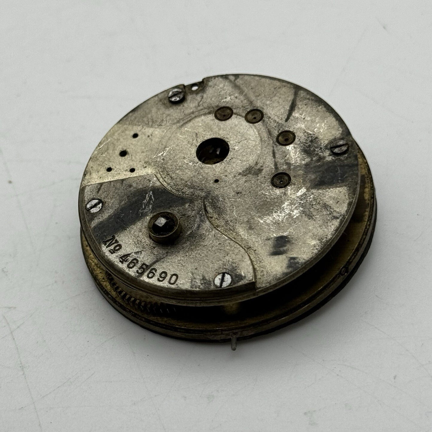 45.9mm Manual Wind No Pocket Watch Movement Roman Numerals Dial FOR PARTS