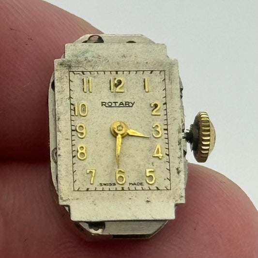 12.6mm Ladies Rotary AS 1051 Manual Wind Watch Movement Swiss Made Vintage PARTS