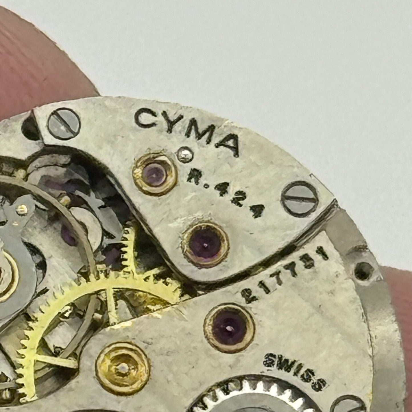 19.7mm Cyma R.424 Sub Seconds Manual Wind Watch Movement Swiss Vintage PARTS