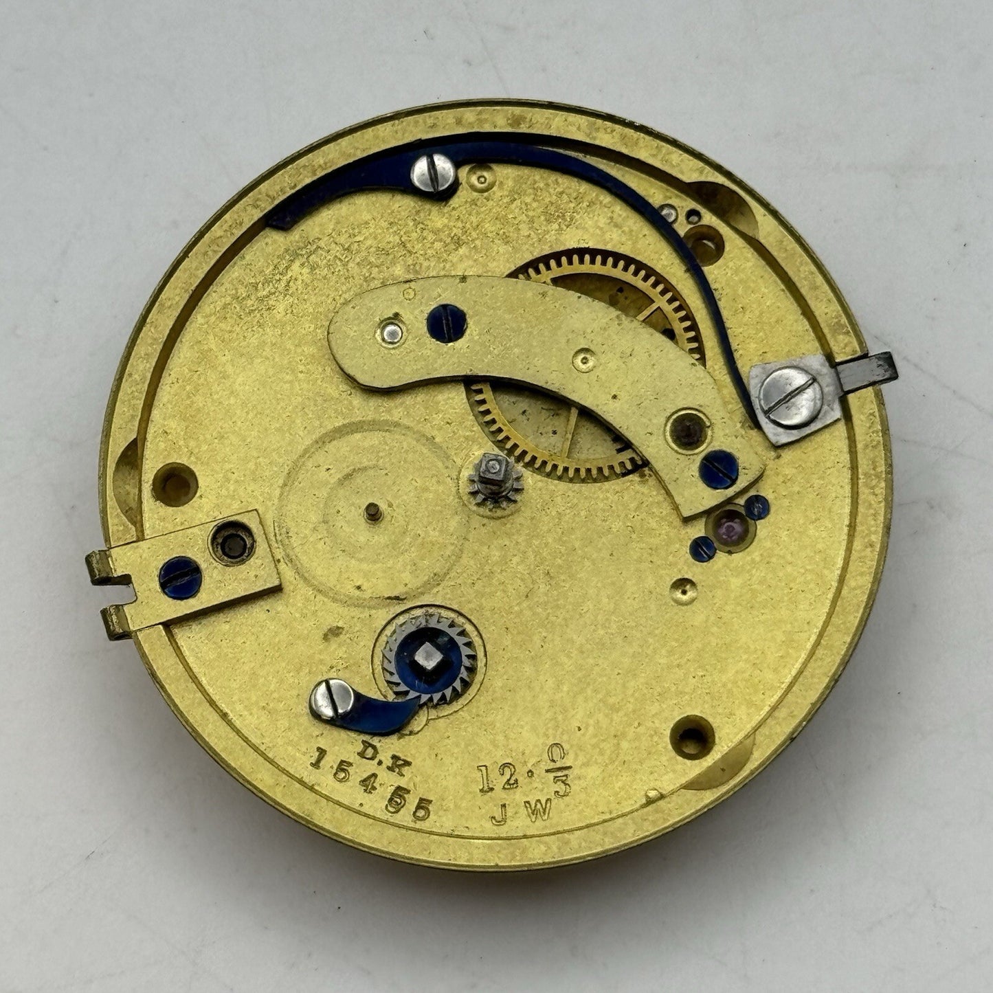 41.1mm Hamilton & Inches Fusee Pocket Watch Movement FOR PARTS Restore
