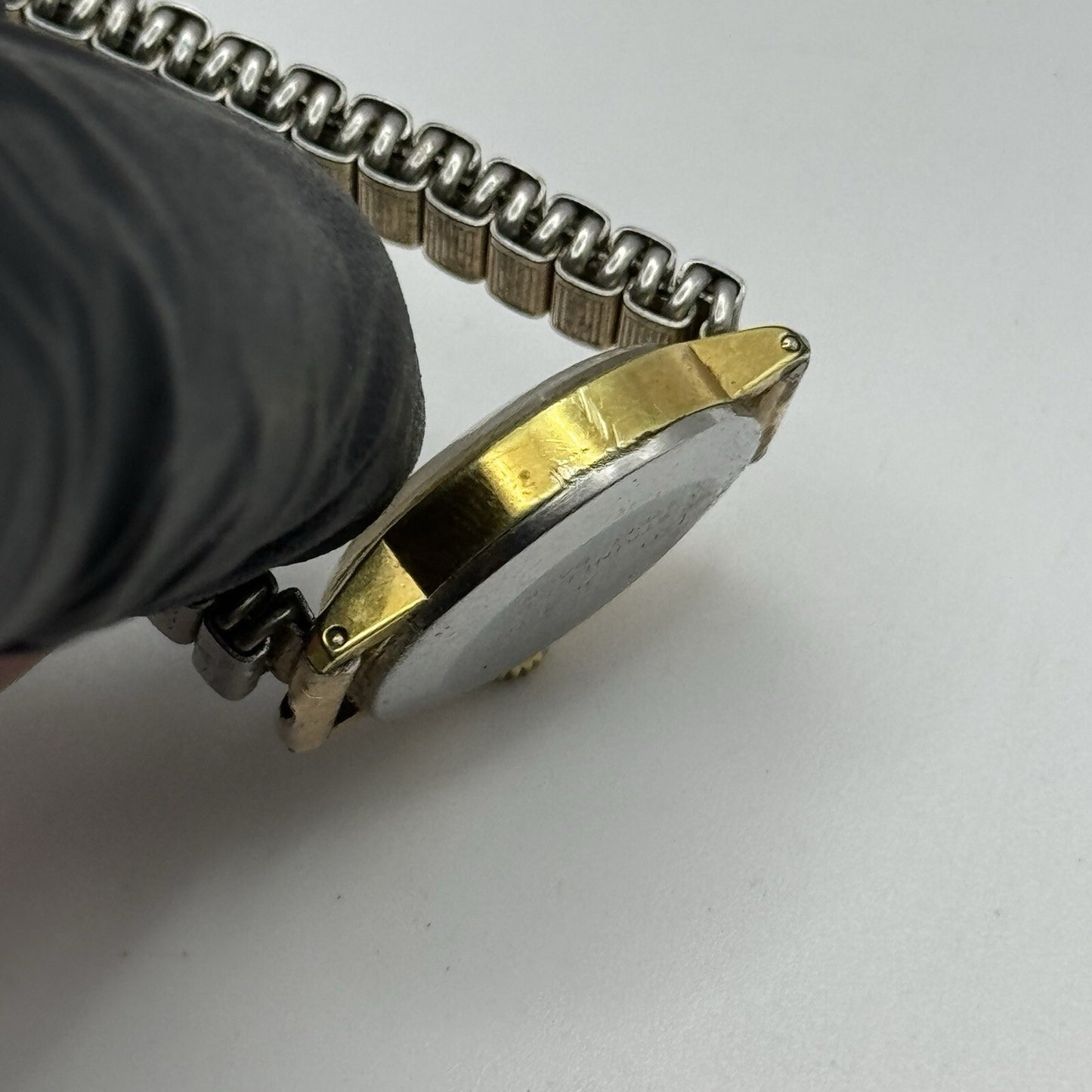 19mm WORKING Vintage Tarratt Expandable Strap Silver Dial Ladies Dress Watch