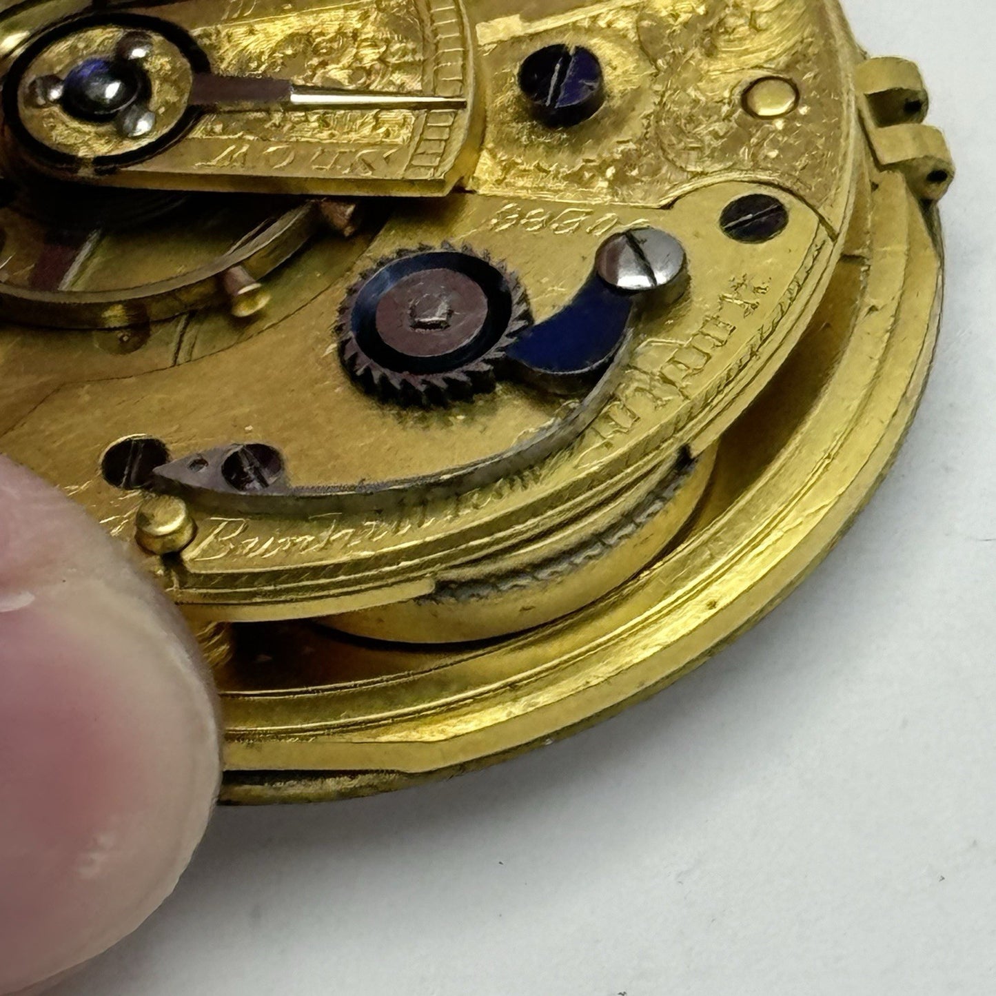 High Quality Running Cozens Matthews & Thorpe London Fusee Pocket Watch Movement