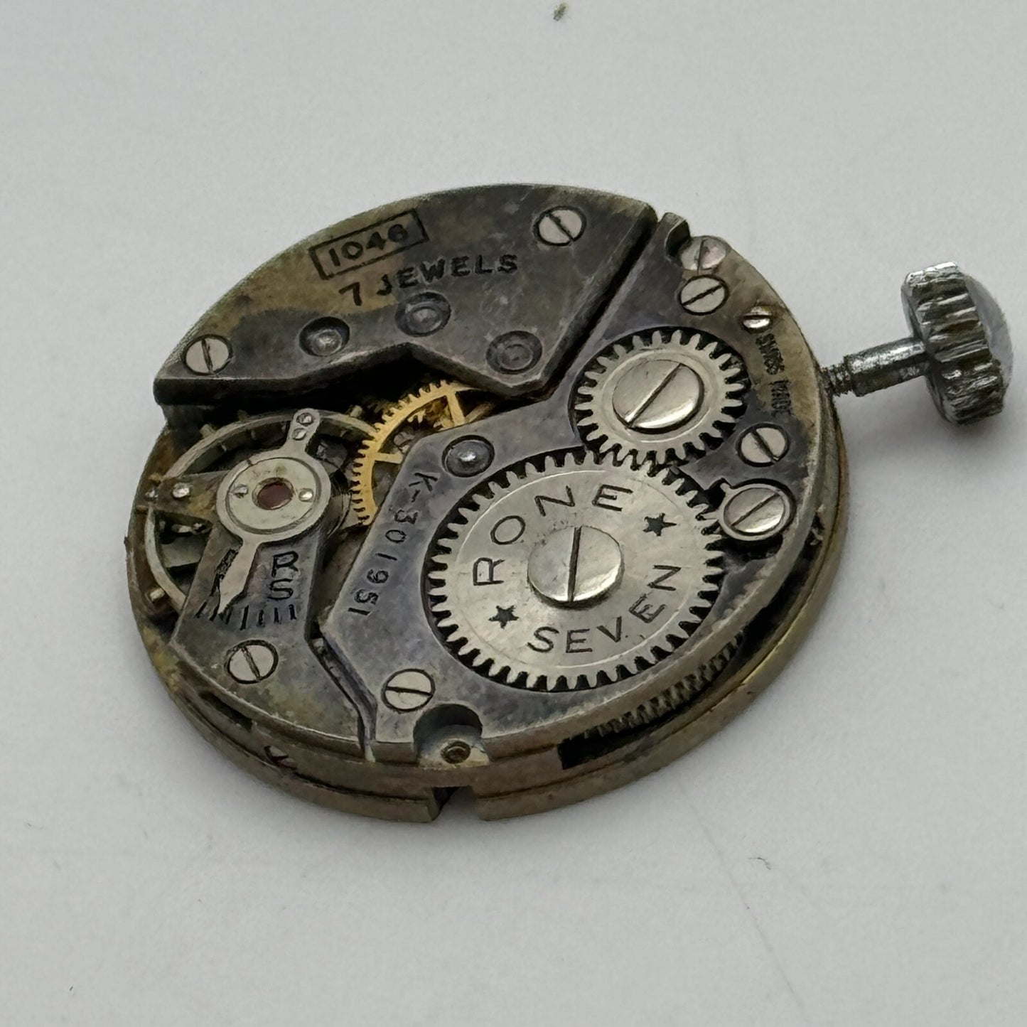23.6mm Rone Seven 1046 FHF 70 Balance Ok Swiss Watch Movement PARTS SPARES