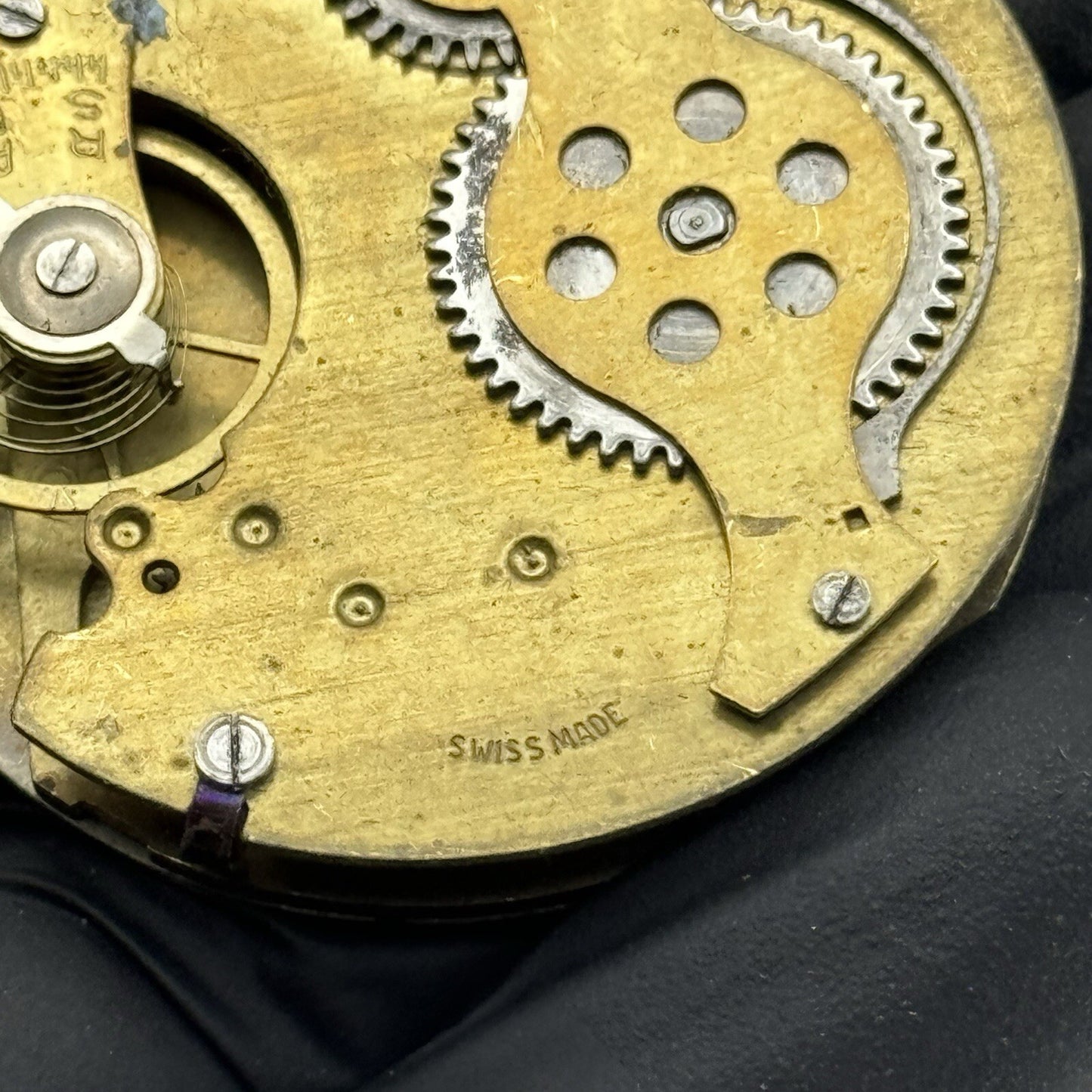 44mm Bentima Shockproof Swiss Antique Pocket Watch Movement FOR PARTS