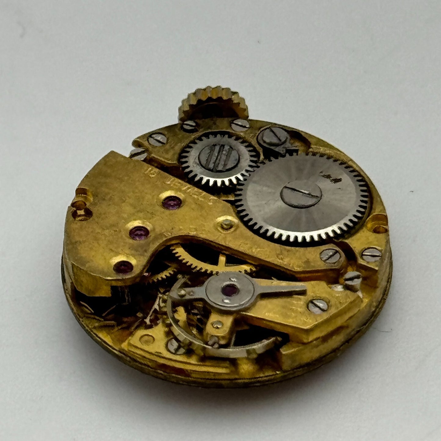 19.5mm Smiths De Luxe 15 Jewels Sub Seconds Manual Wind Watch Movement PARTS