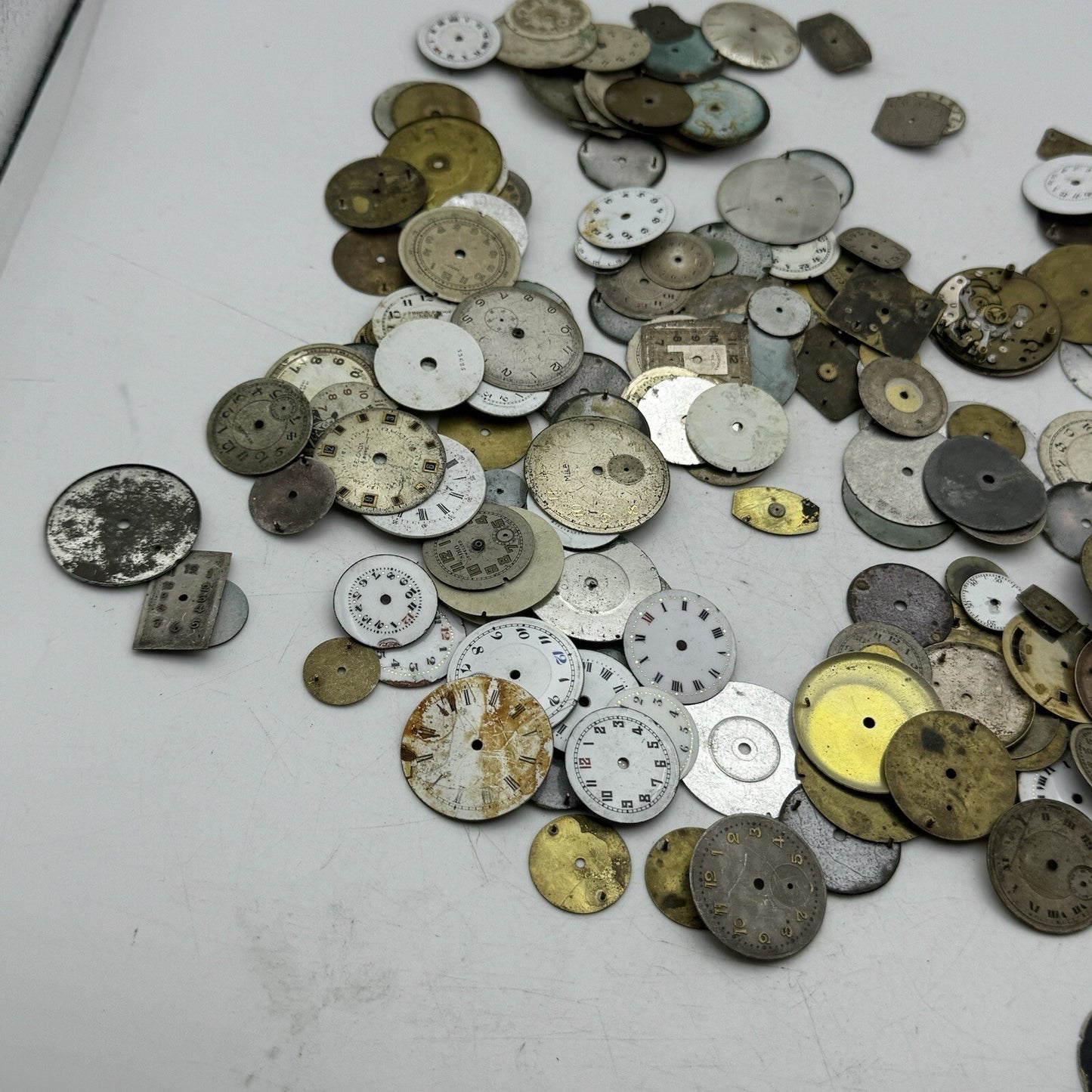 Huge Job Lot Of 170 X Wrist Watch Dials Only Spares / Repairs Watchmakers