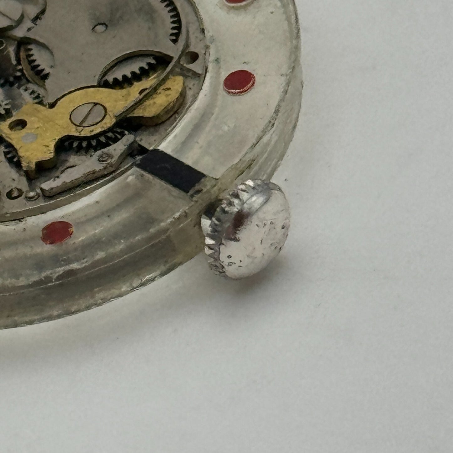28.8mm EB 1344 Swiss 17 Jewels Manual Wind Watch Movement Vintage PARTS SPARES