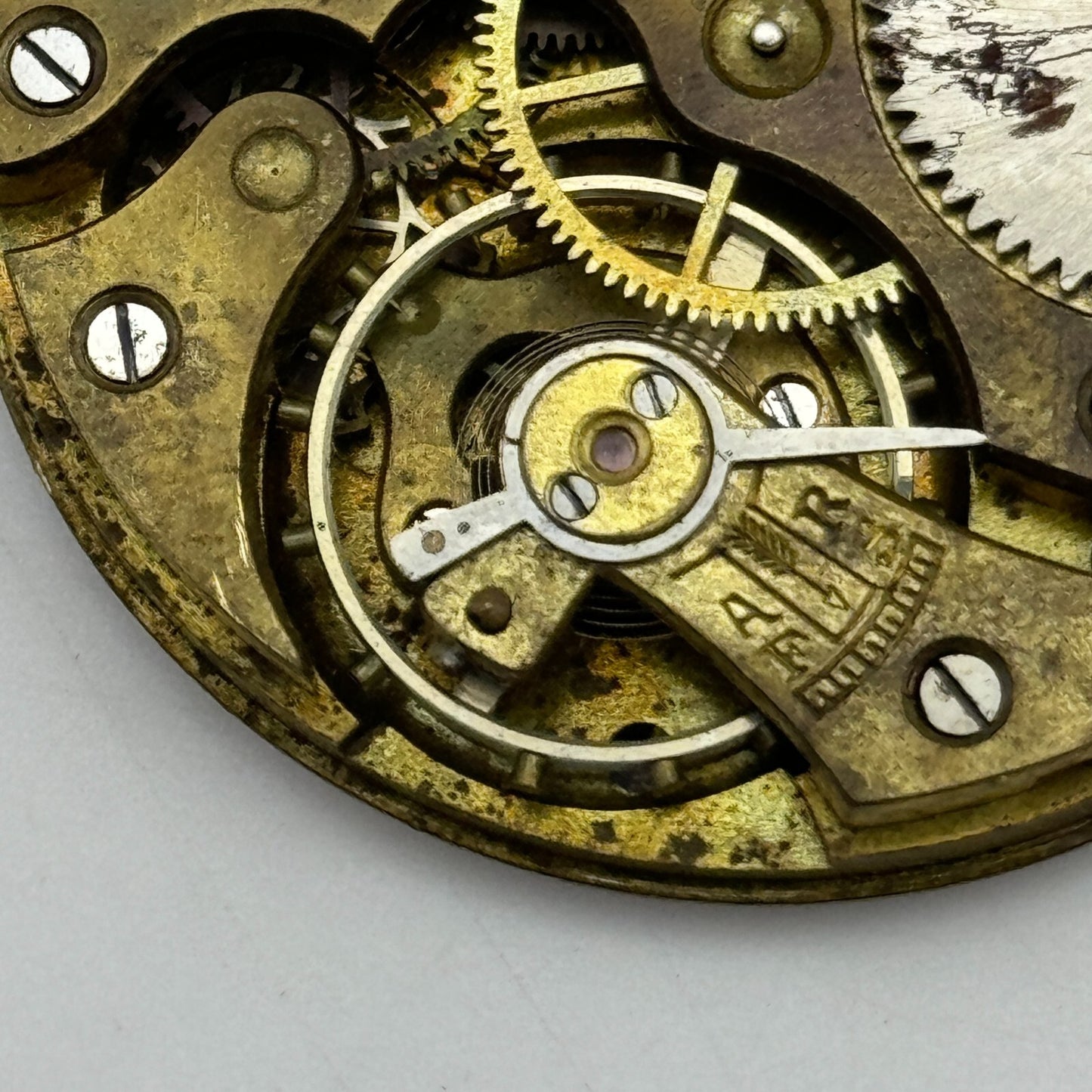 43mm Pinnacle 7 Jewels Sub Seconds Hunter Swiss Pocket Watch Movement PARTS