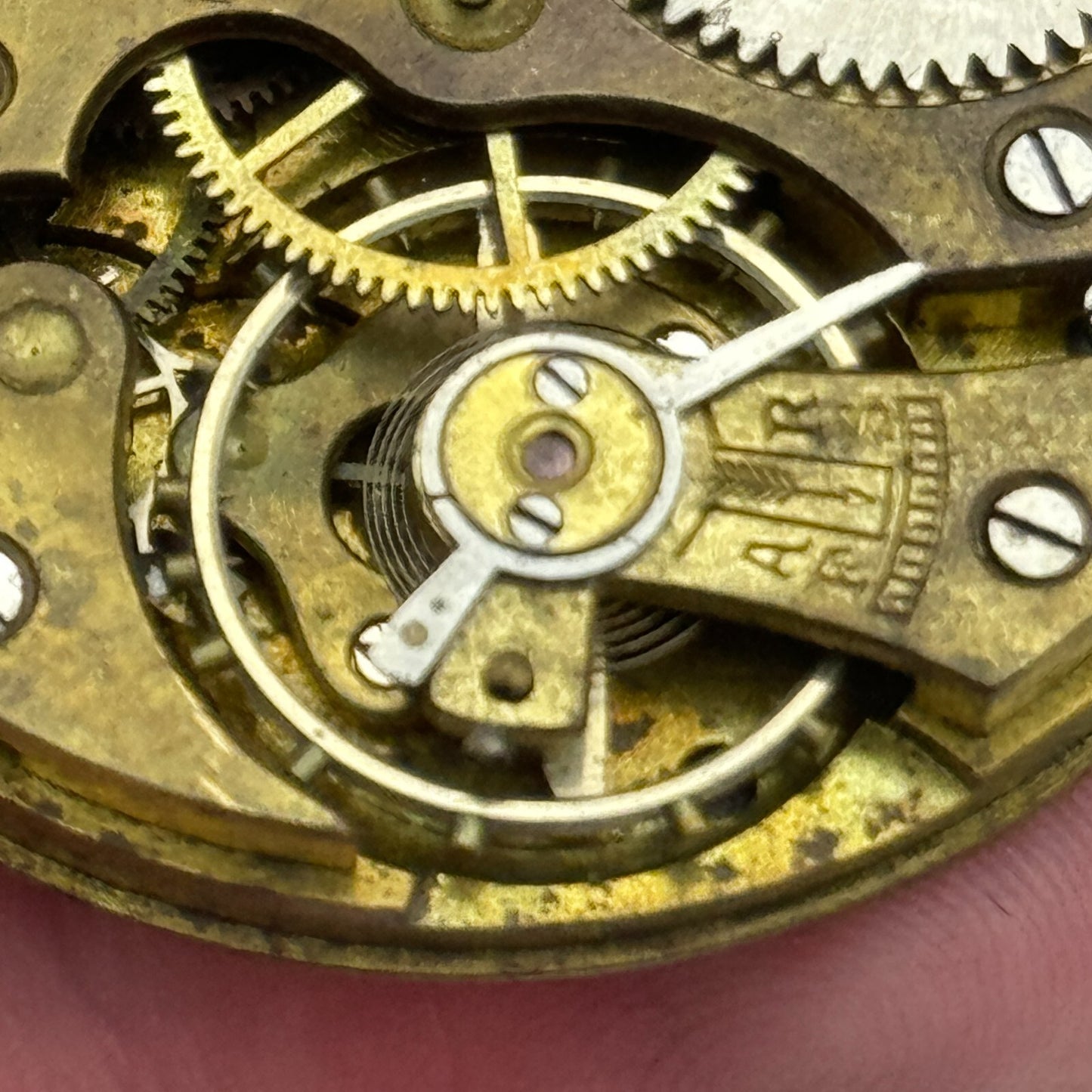 43mm Pinnacle 7 Jewels Sub Seconds Hunter Swiss Pocket Watch Movement PARTS