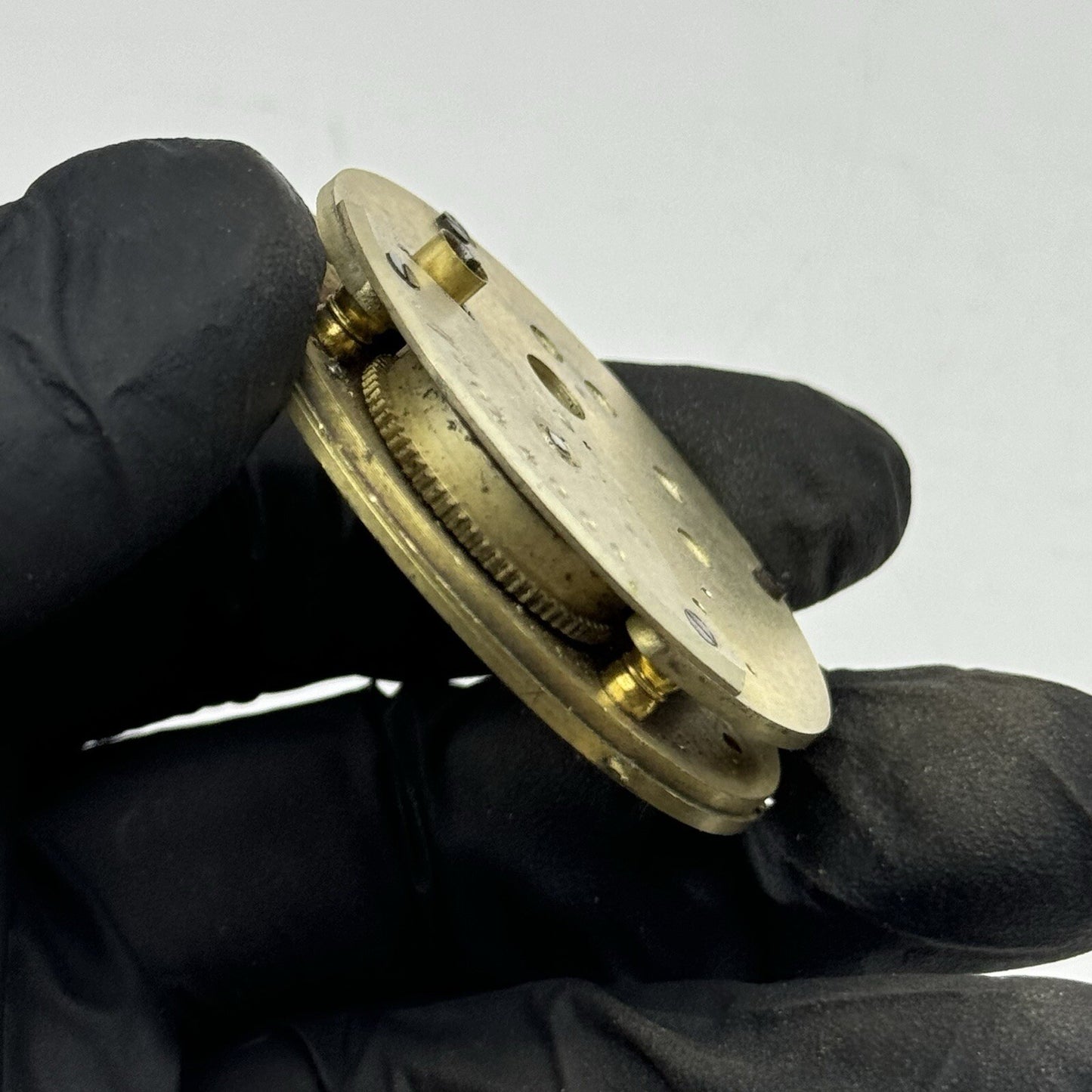 45.6mm Unidentified Partial Pocket Watch Movement FOR PARTS Repair Project